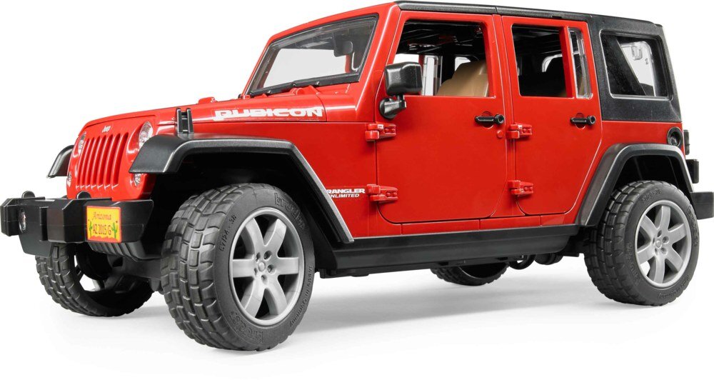 BRUDER 02525 - JEEP Wrangler Unlimited Rubicon Auto, Jeep, Fahrzeug, Maschine, Rad