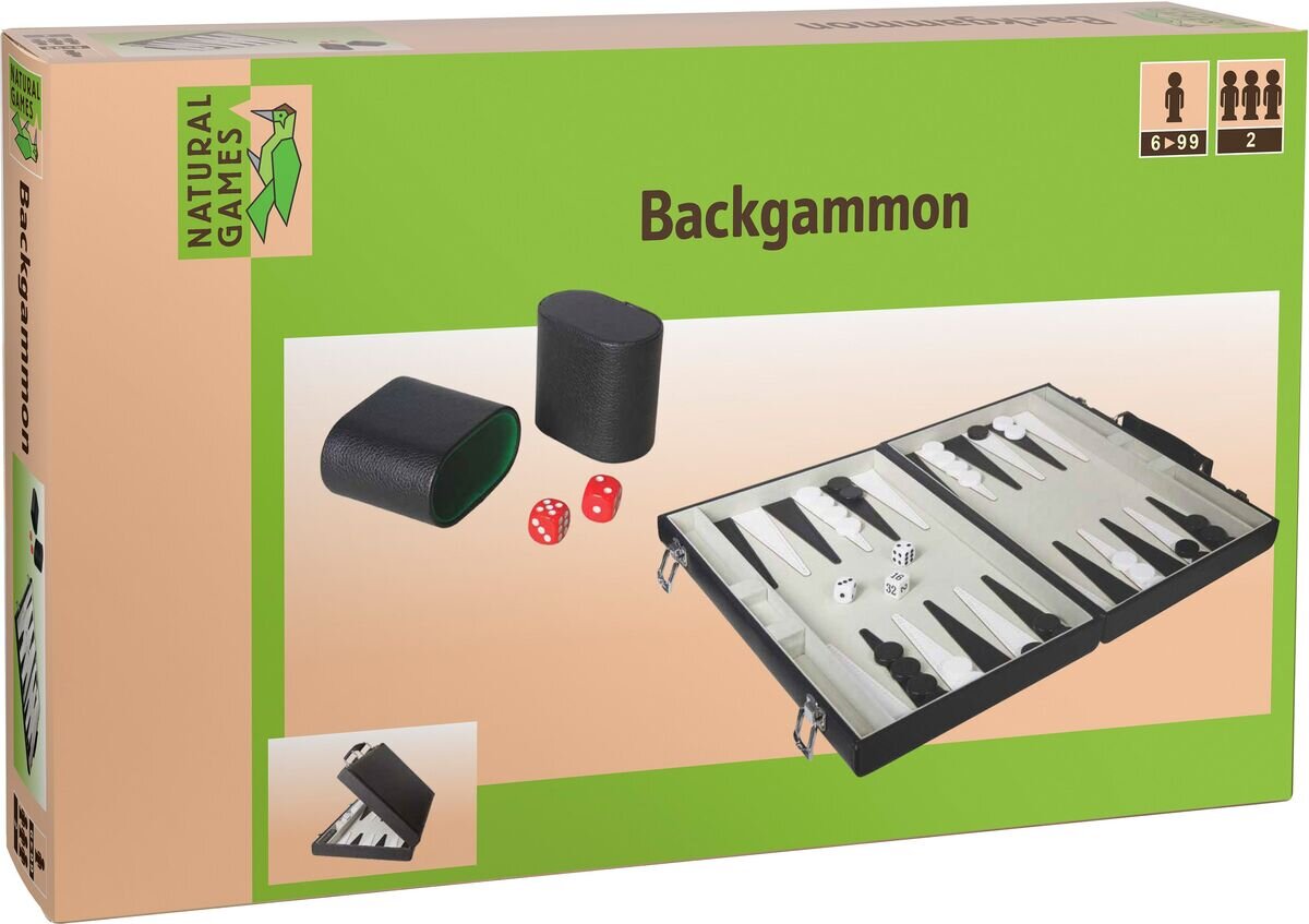 Natural, Games, Backgammon, Kunstleder, 47x37, cm