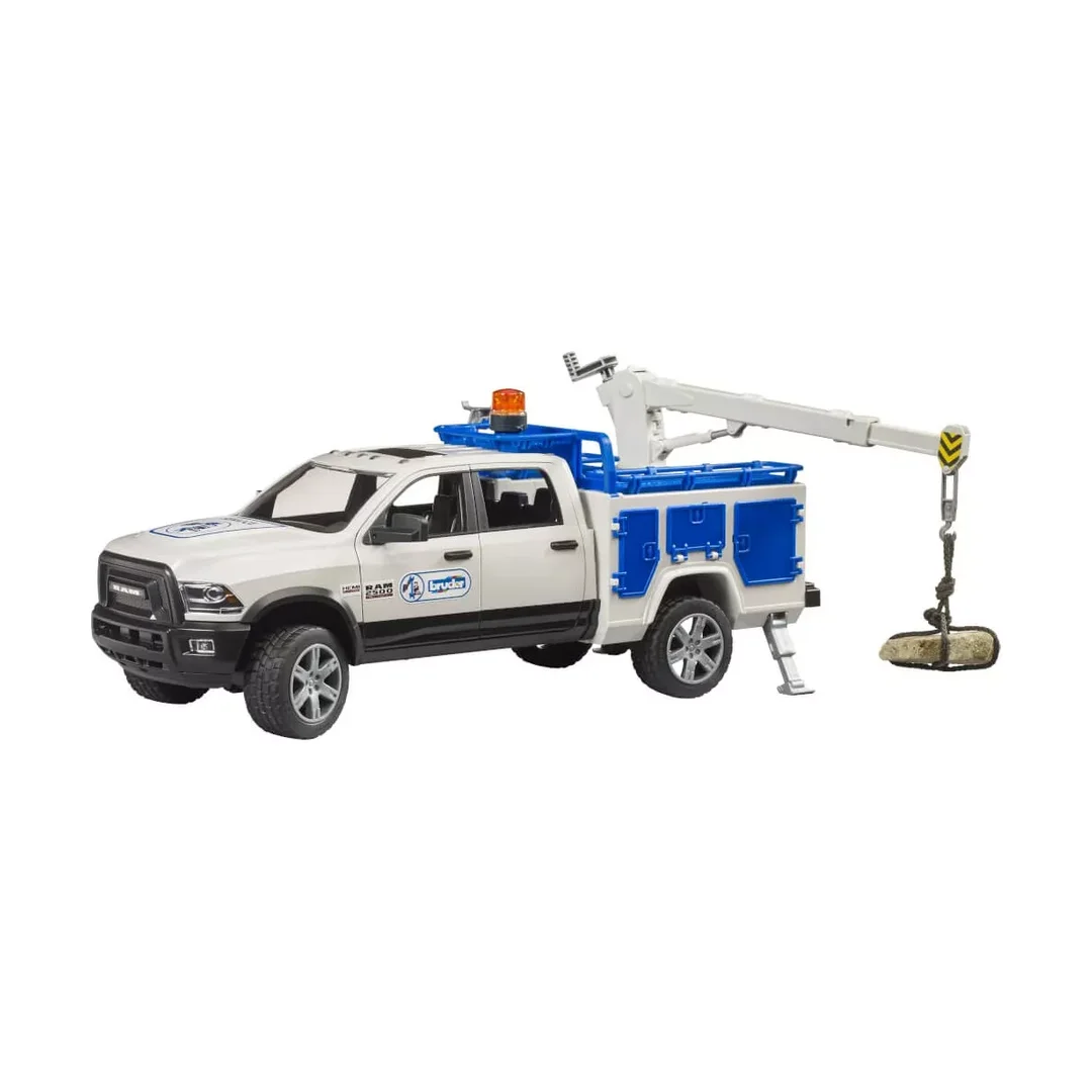 Bruder 02509 RAM 2500 Service Truck mit Kran und Rundumleuchte