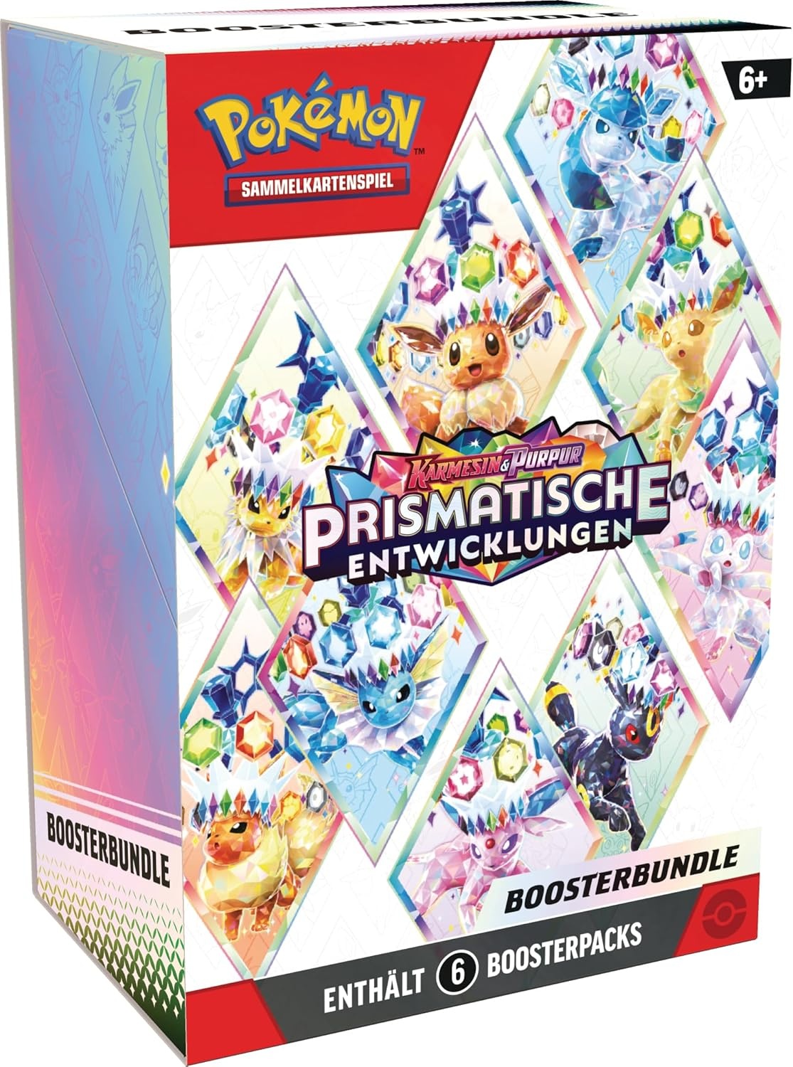 Pokémon Boosterbundle Karmesin & Purpur – Prismatische Entwicklungen DE