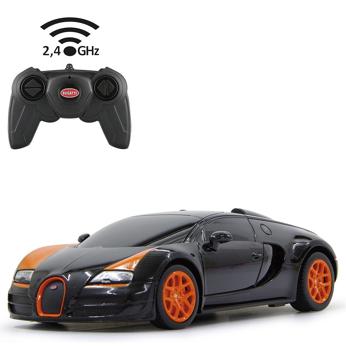 JAMARA Bugatti Grand Sport Vitesse 1:24 schwarz 2,4GHz ab 6 Jahren