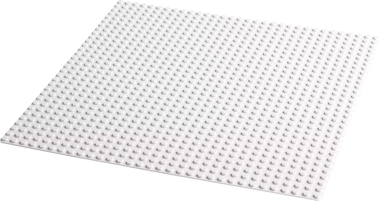 LEGO Classic 11026 – Weiße Grundplatte im Format 25 × 25 cm für Bau- und Ausstellungsprojekte LEGO Classic Weiße Bauplatte 11026 – 32×32 Noppen, weiß, als Baubasis