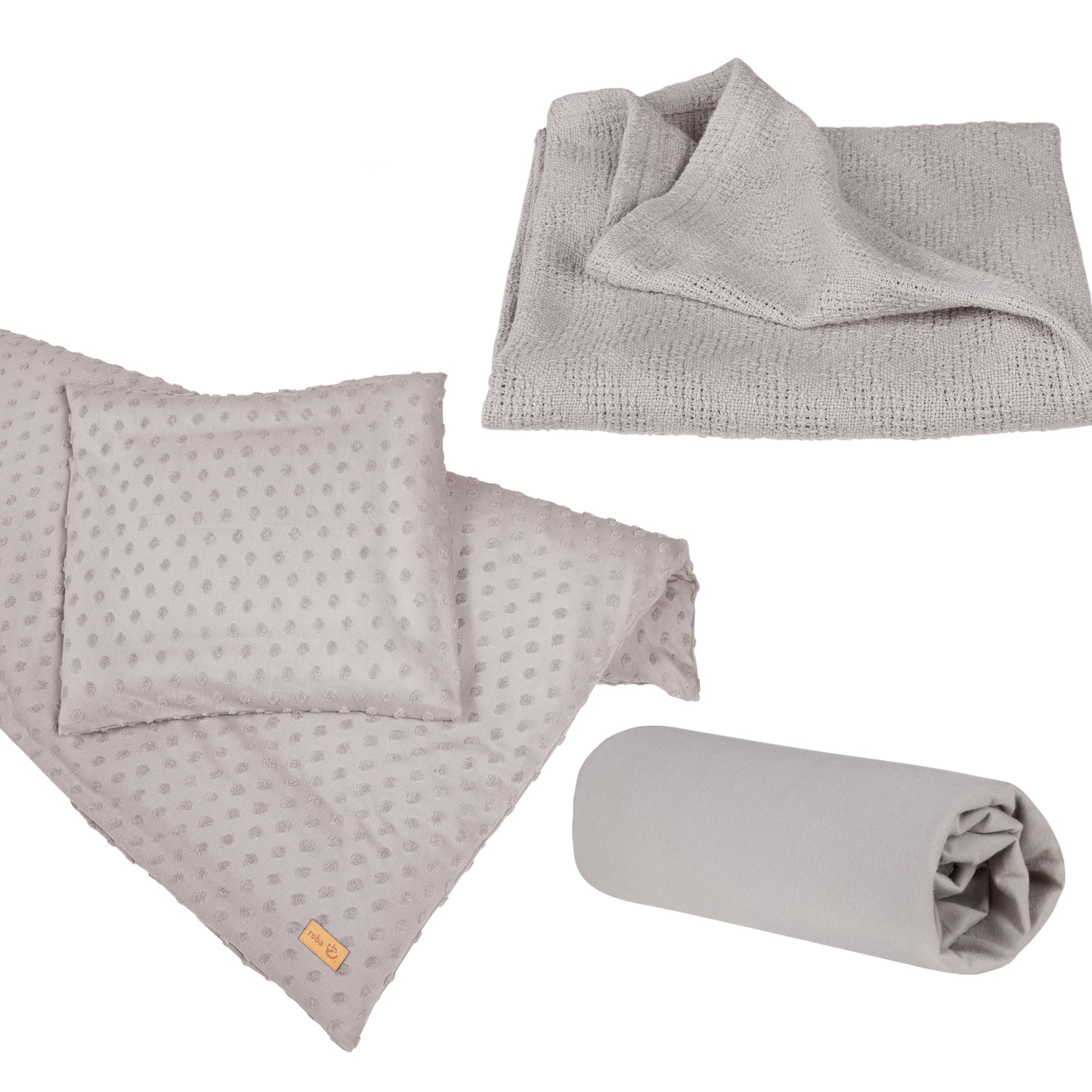 Roba 227S04T3 Geschenkset BIO-Jersey Schlafen kl grau hellgrau – Heim Textilien - Bild 1 Roba 227S04T3 Geschenkset BIO-Jersey Schlafen kl grau hellgrau – Heim Textilien - hellgrau - Heim Textilien - Produktbild 1
