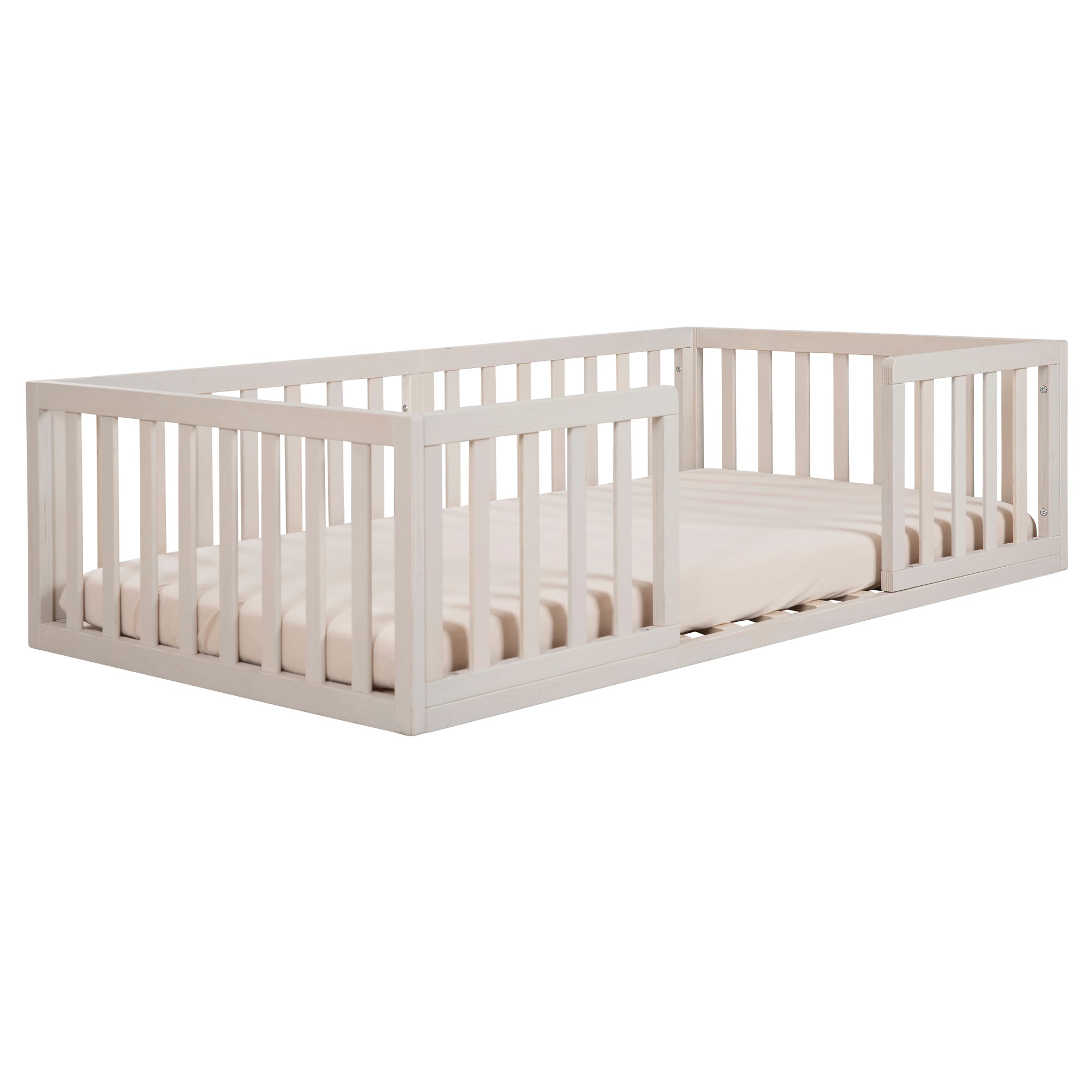 Roba 203200NG1 Montessori-Bodenbett natur-grau – Komplettbettsets & Einzelbetten - Bild 4 Roba 203200NG1 Montessori-Bodenbett natur-grau – Komplettbettsets & Einzelbetten - Produktbild 4