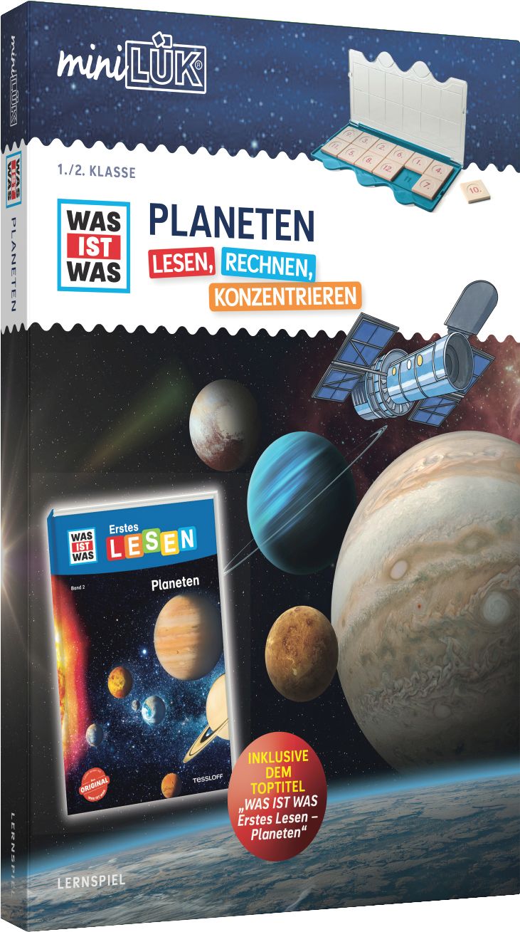 miniLÜK-Set WAS IST WAS 1. Lesen+Rechnen Planeten ab 6 Astronomie, Weltall