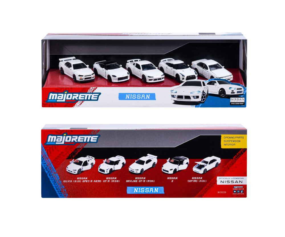 Majorette Nissan 5 Pieces Giftpack