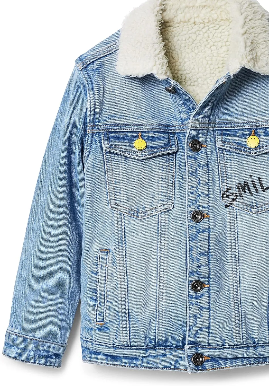 Desigual Jungen „Neptune“ - Mittelblau mit Fellkragen 22WBED01 Jeansjacke Desigual Jungen „Neptune“ - Mittelblau mit Fellkragen 22WBED01 Jeansjacke