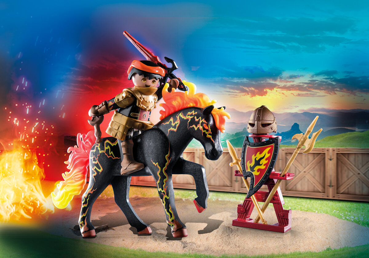 PLAYMOBIL 71213 Burnham Raiders - Feuerritter Baby, Person, Tier, Pferd, Säugetier