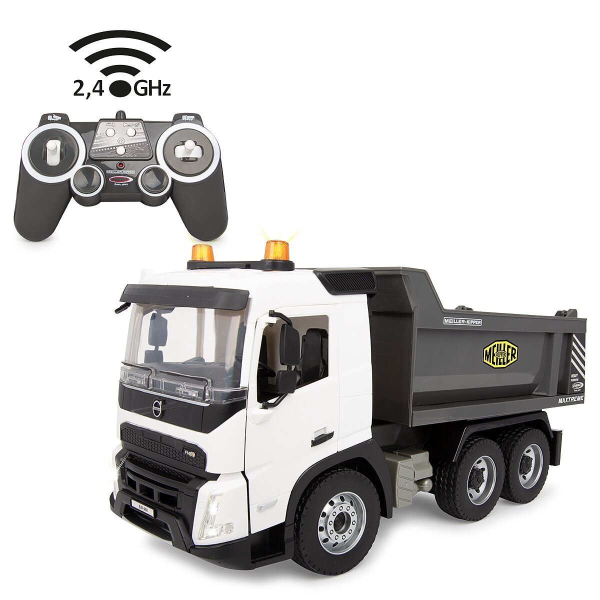 JAMARA Muldenkipper Volvo FMX Meiller 1:20 2,4GHz ab 6 Jahren JAMARA Muldenkipper Volvo FMX Meiller 1:20 2,4GHz ab 6 Jahren