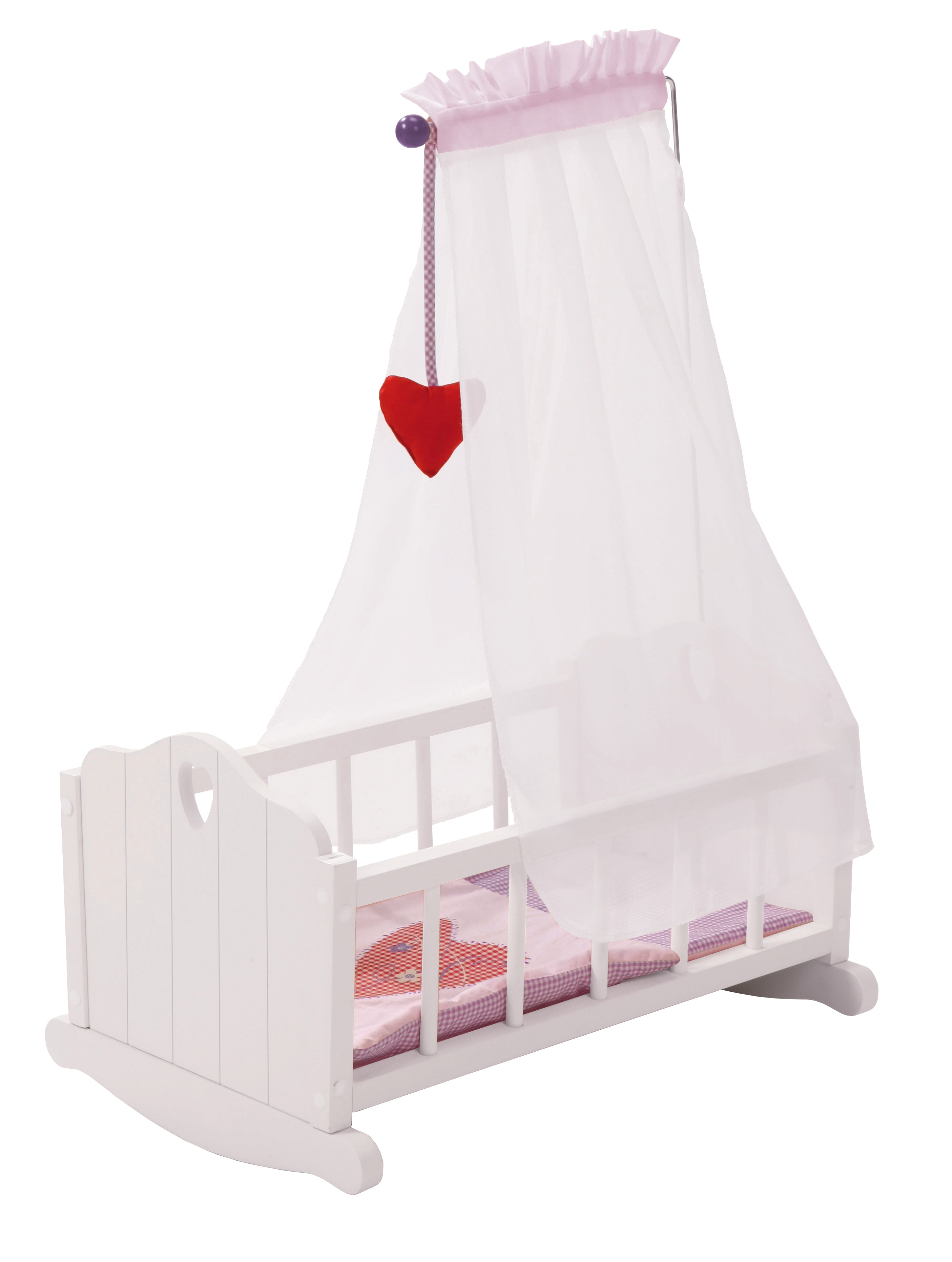 Roba 98335 Puppenwiege Fienchen rosa – Puppenmöbel & Häuser - rosa - Puppenmöbel & Häuser - Produktbild 1