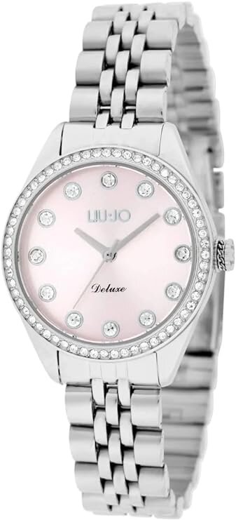 LIU JO Deluxe Silber Pink TLJ2254 LIU, JO, Deluxe, Silber, Pink, TLJ2254, Armbanduhr, Arm, Körperteil, Person