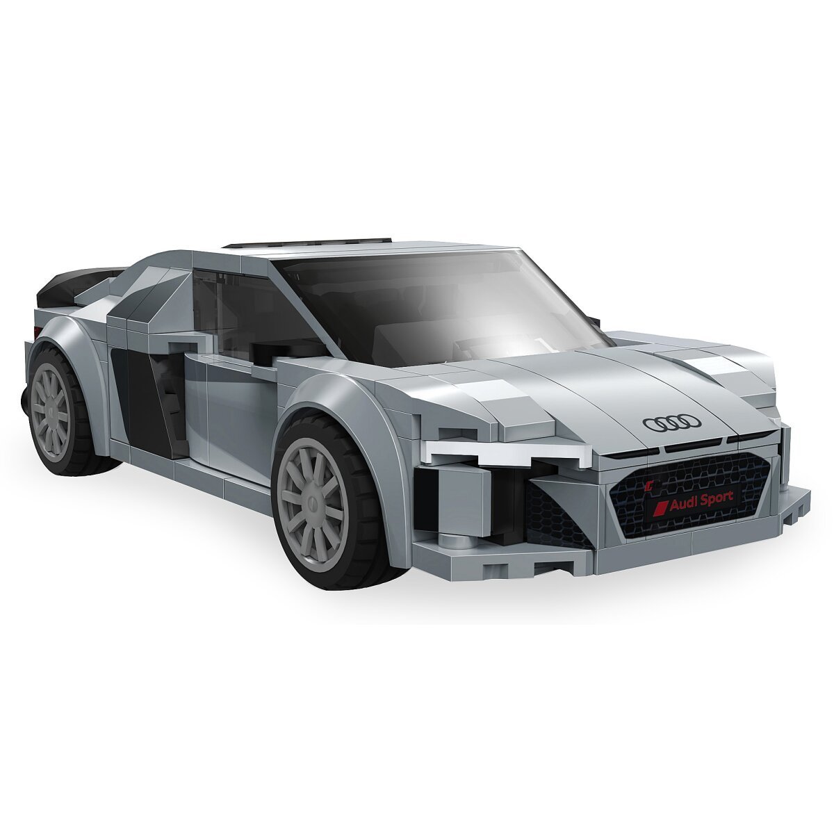 JAMARA CaDA Audi R8 Coupé 1:24 grau Bricks ab 8 Jahren
