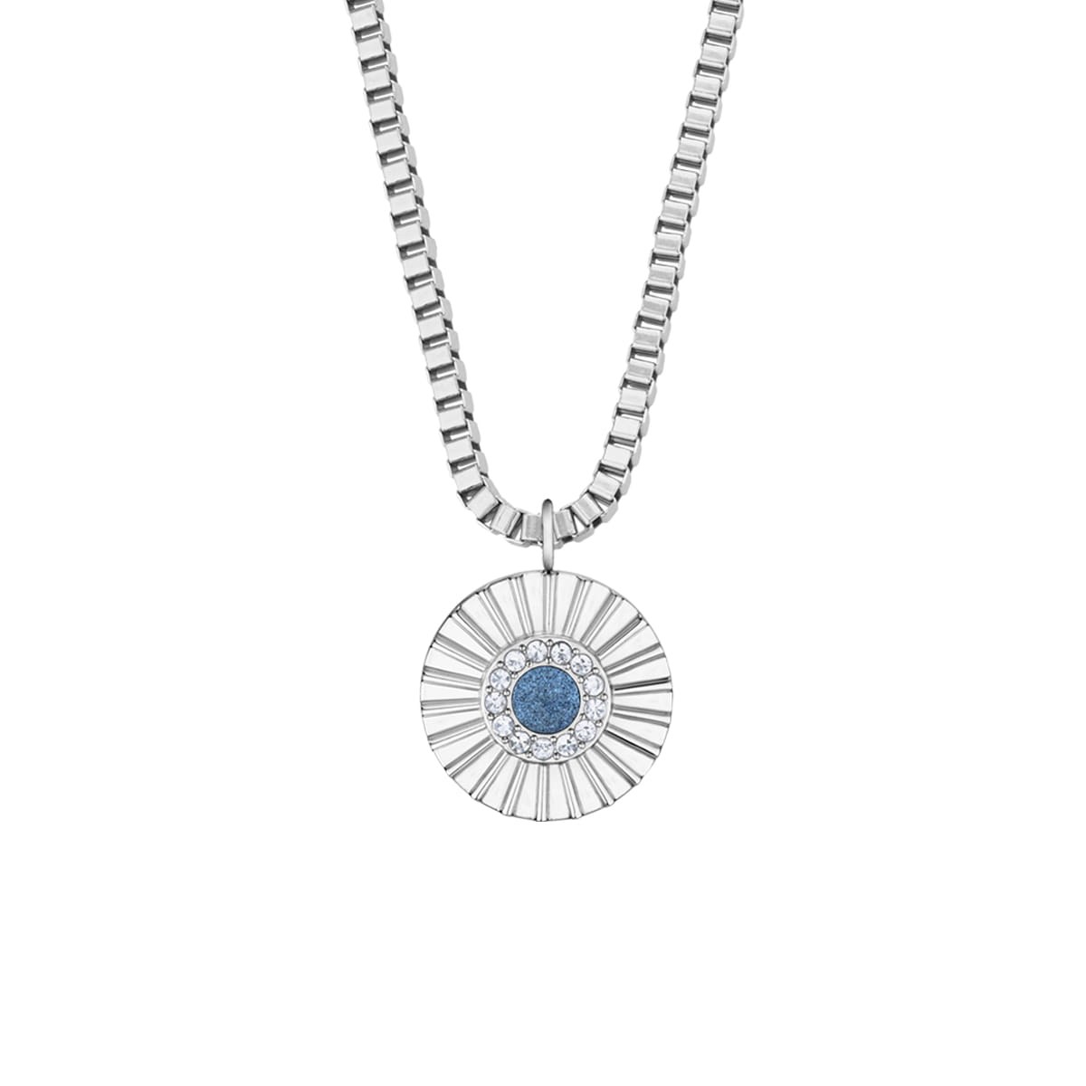 Bering 465-765-Steel-Blue Damenset, Kette/Ohrringe, Silber, Blau Bering 465-765-Steel-Blue Damenset, Kette/Ohrringe, Silber, Blau