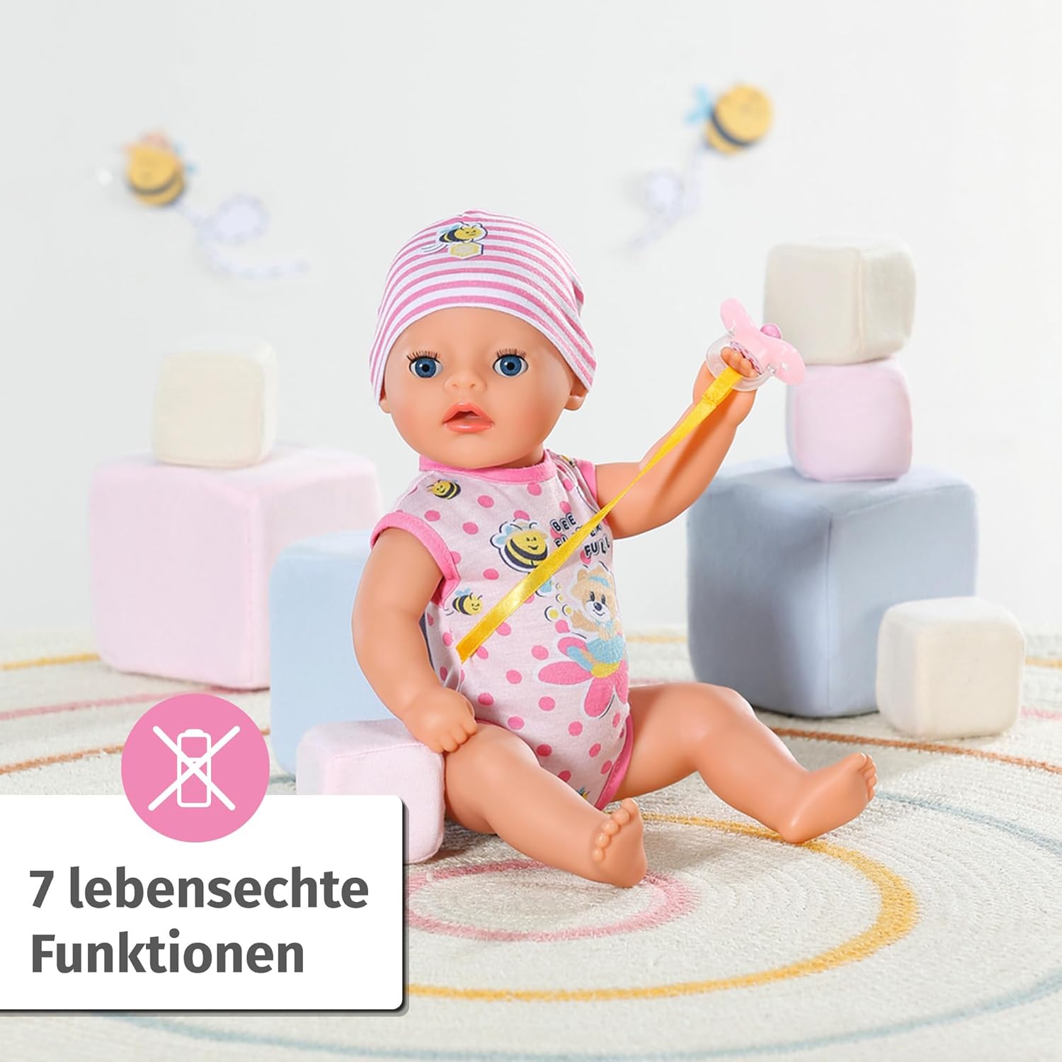 BABY born® Little Baby Girl DE - 36 cm große Babypuppe mit 7 Funktionen Puppe, Spielzeug, Baby, Person