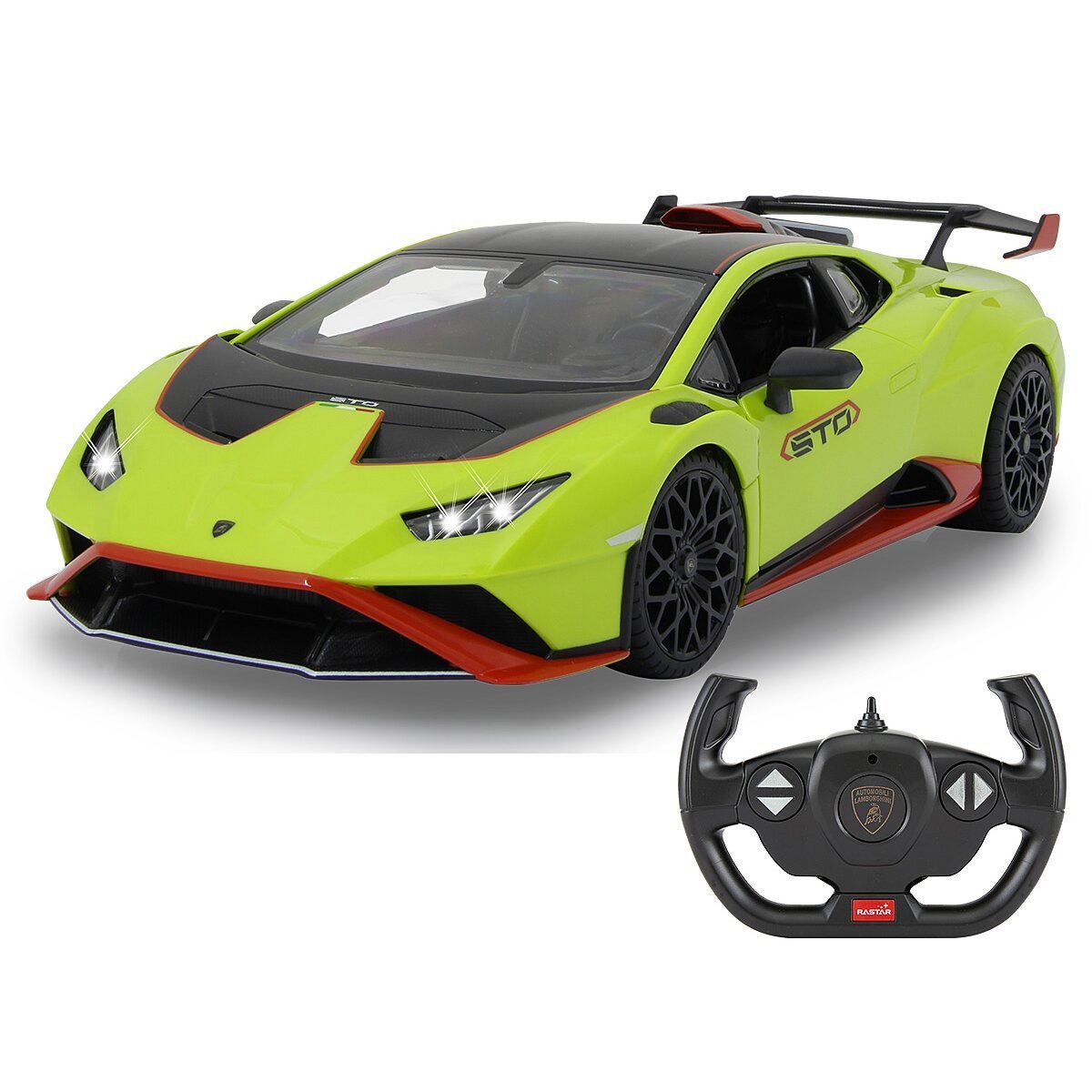JAMARA Lamborghini Huracán STO 1:14 grün 2,4GHz Tür manuell ab 6 Jahren