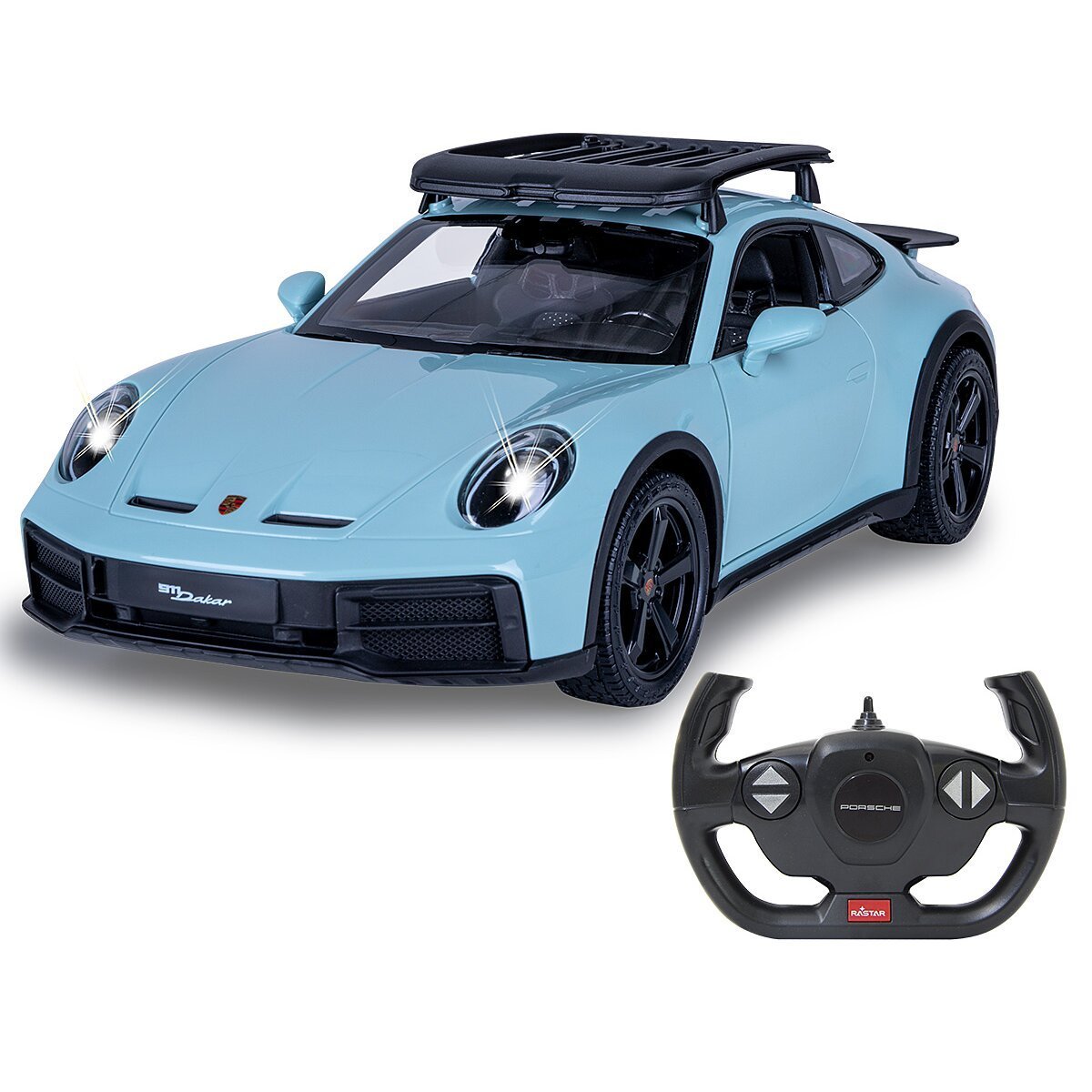 JAMARA Porsche 911 Dakar 1:14 grün schattiert 2,4GHz Tür manuell ab 6 Jahren JAMARA Porsche 911 Dakar 1:14 grün schattiert 2,4GHz Tür manuell ab 6 Jahren