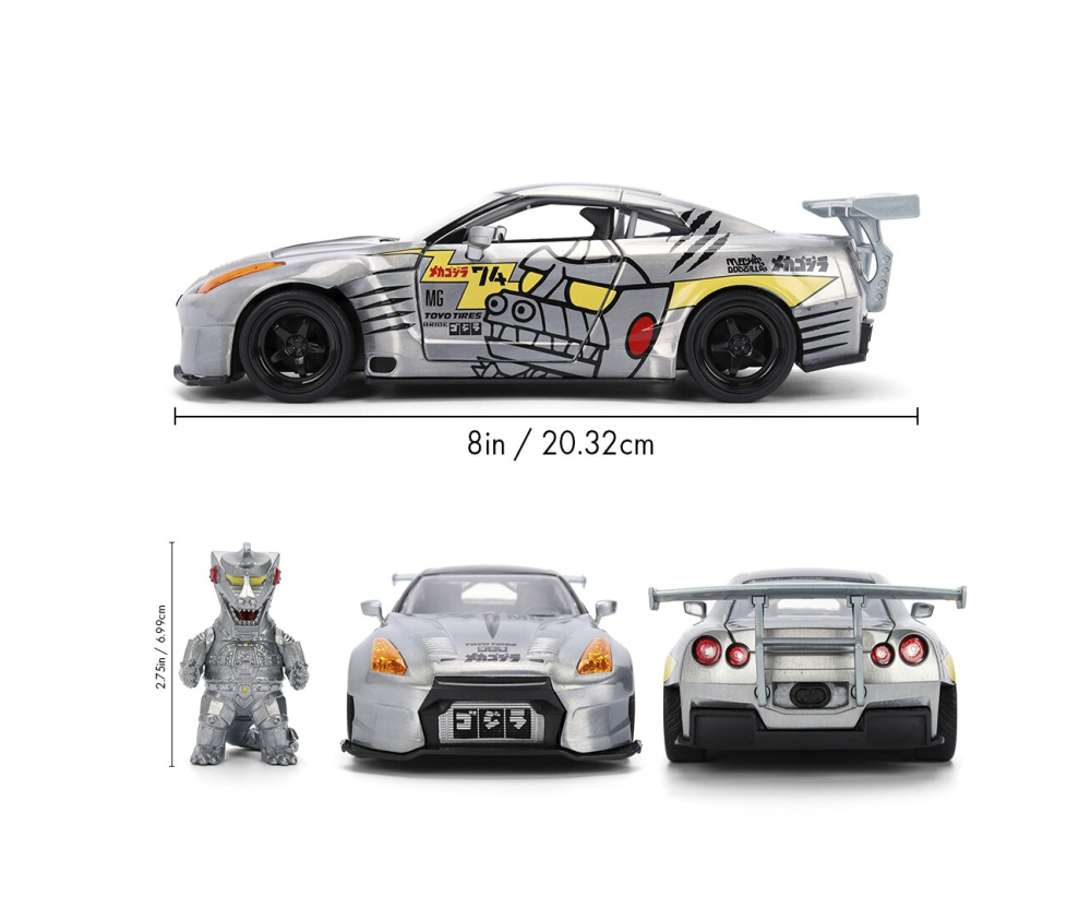 Jada Mechagodzilla 2009 Nissan GT-R 1:24