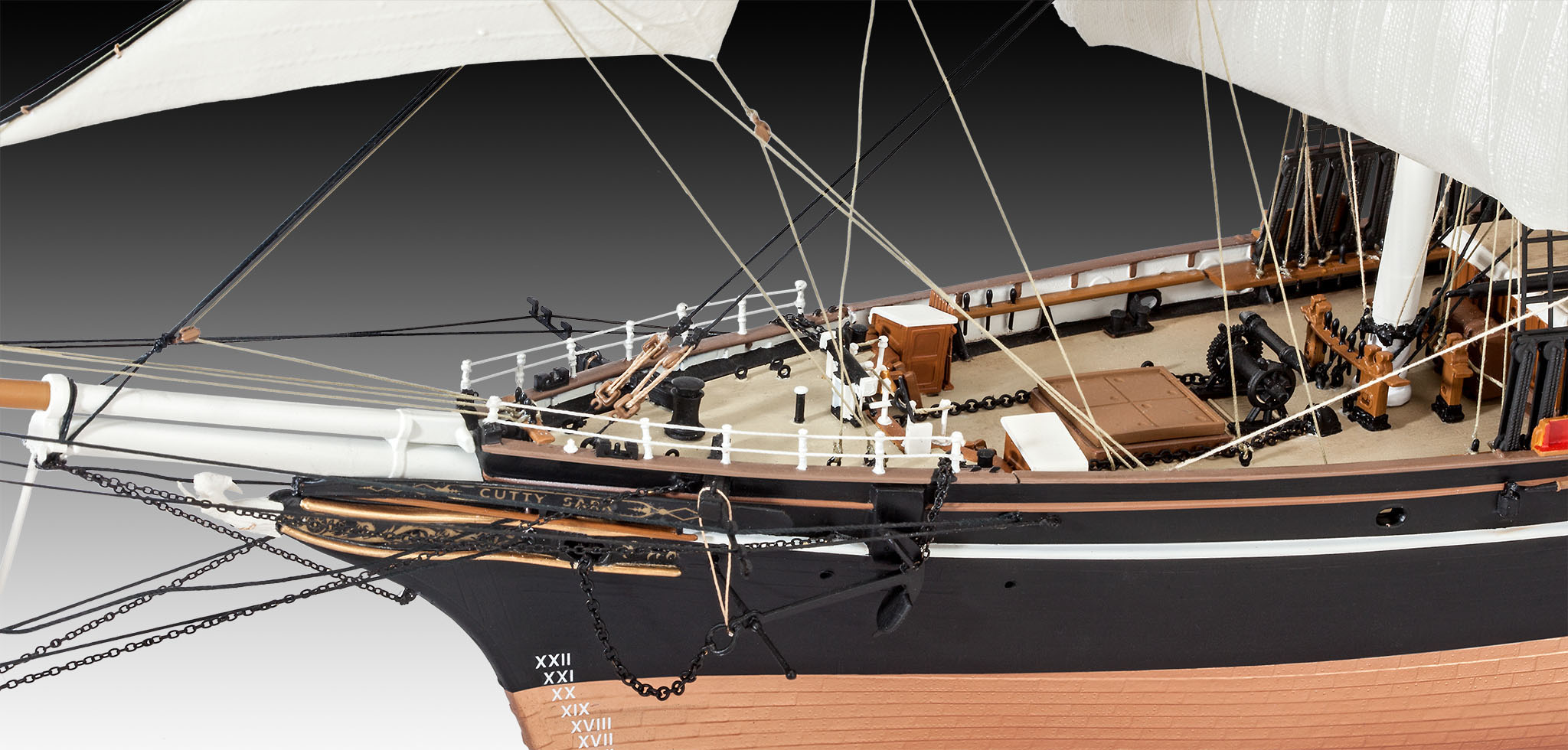 Revell 05422 Cutty Sark Modellbausatz Boot, Segelboot, Jacht, Wasserfahrzeug, Uferpromenade