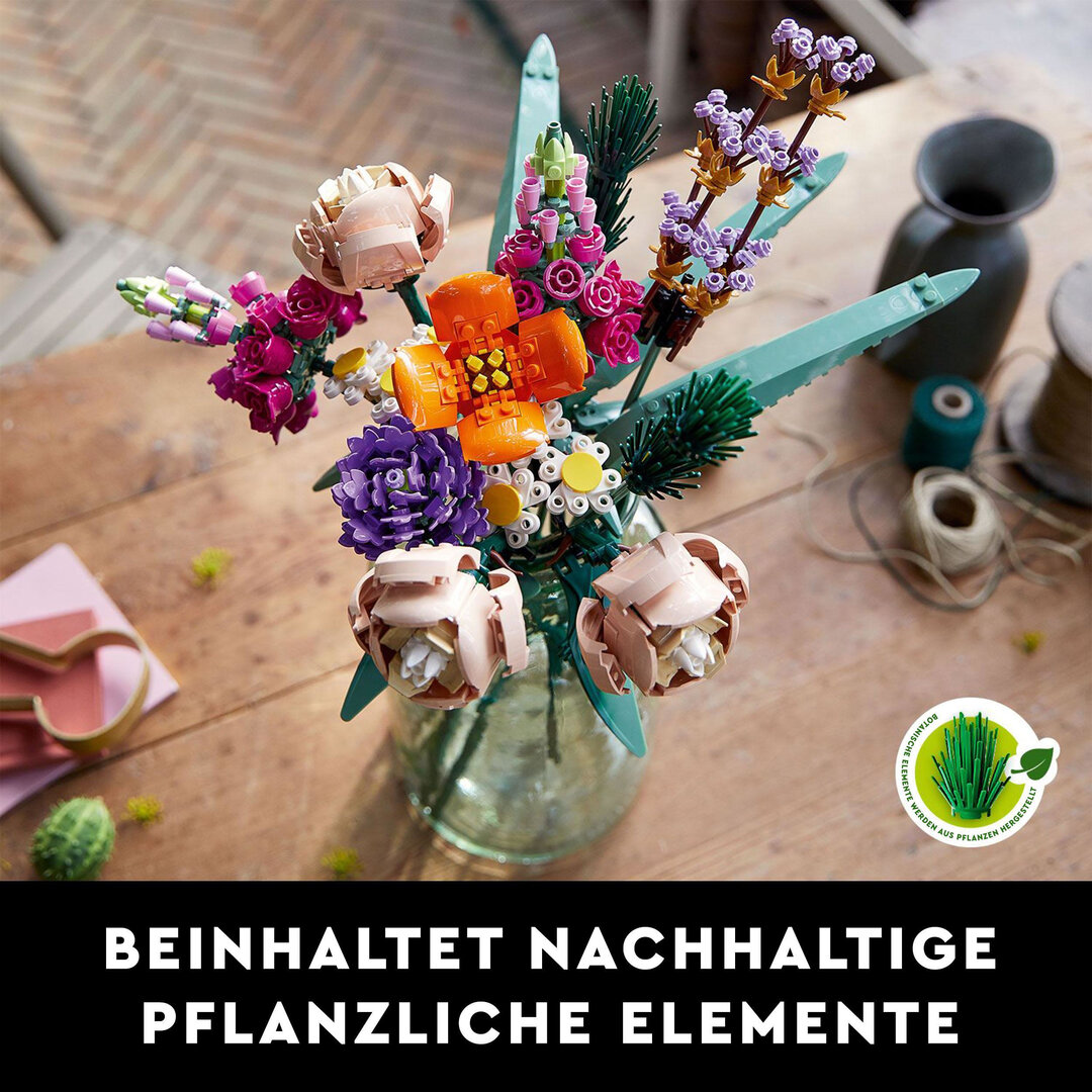 LEGO® Creator Expert Blumenstrauß 10280 Blume, Blumen-Arrangement, Pflanze, Blumenstrauß, Eiscreme