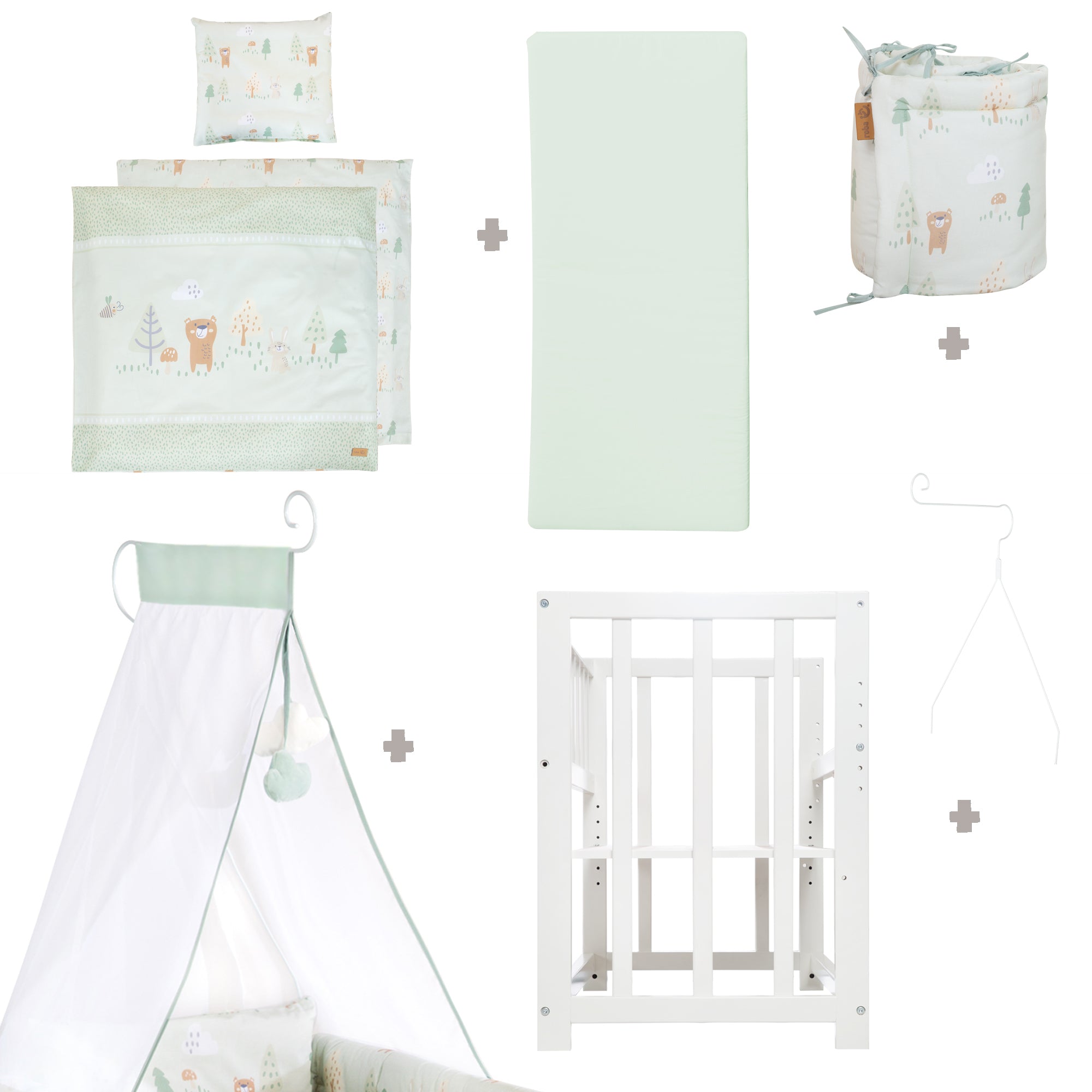 Roba 289149WES283 Stubenbett 4in1 Woodland Buddies weiß – Stubenbetten - Bild 7 Roba 289149WES283 Stubenbett 4in1 Woodland Buddies weiß – Stubenbetten - Produktbild 7