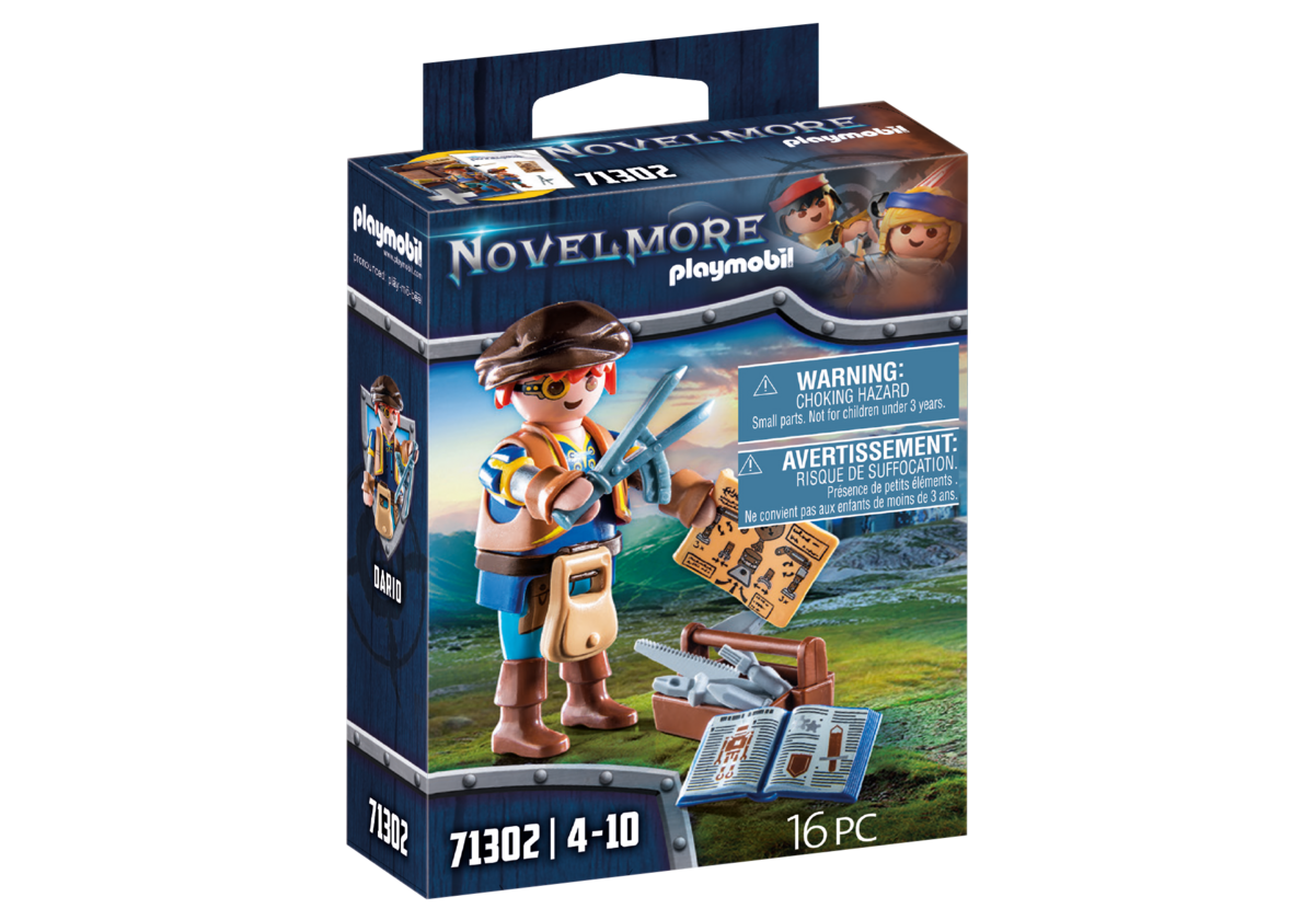 PLAYMOBIL 71302 Novelmore Dario mit Werkzeug PLAYMOBIL, 71302, Novelmore, Dario, mit, Werkzeug, Person, Kiste, Gesicht, Kopf