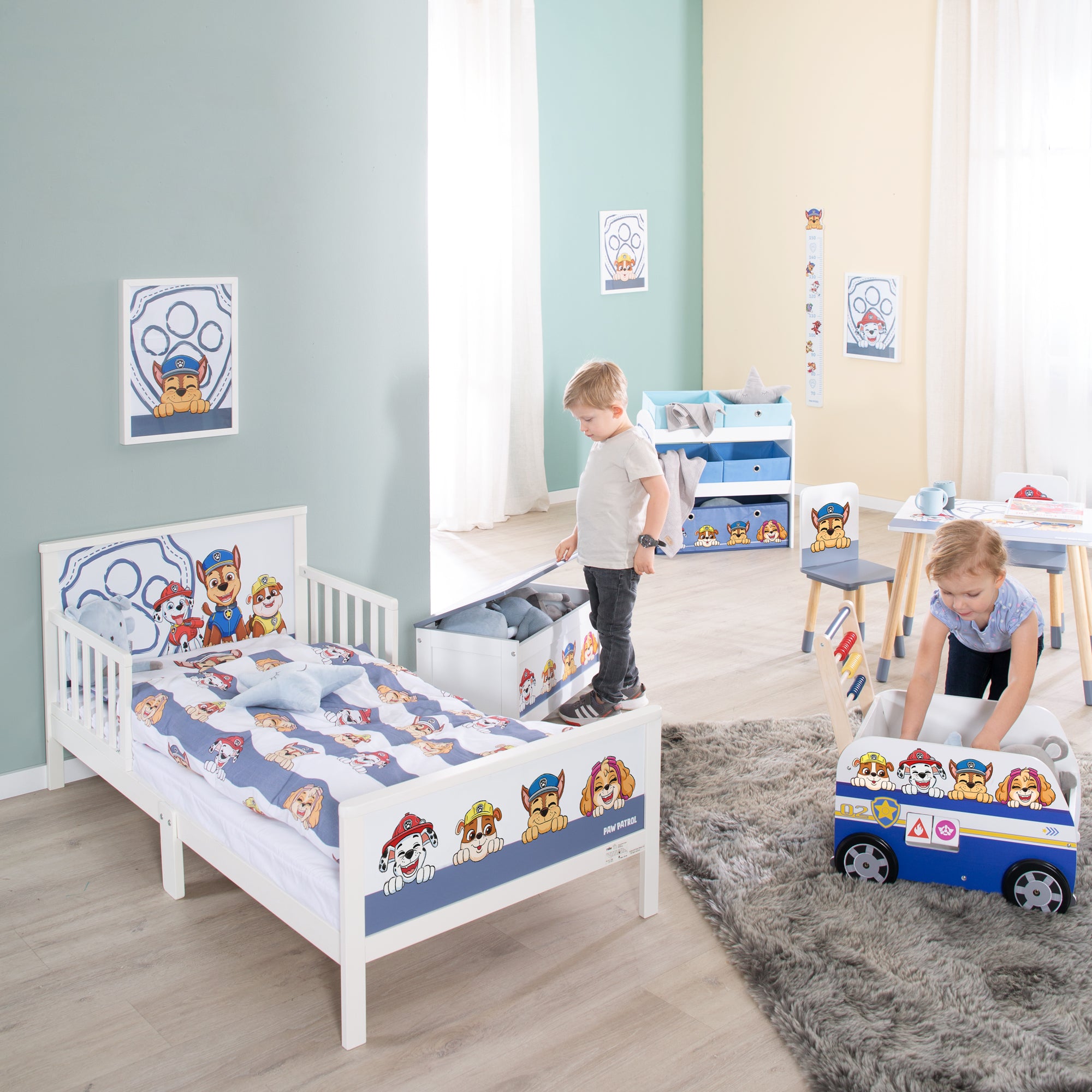 Roba 20330PW1 Komplettbett, 70x140 cm Paw Patrol weiß – Toddler Betten - Bild 5 Roba 20330PW1 Komplettbett, 70x140 cm Paw Patrol weiß – Toddler Betten - Produktbild 5