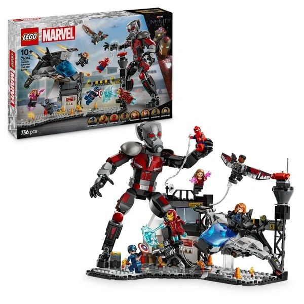 LEGO MARVEL Super Heroes 76314 Captain America: Civil War Actionduell LEGO MARVEL Super Heroes 76314 Captain America: Civil War Actionduell