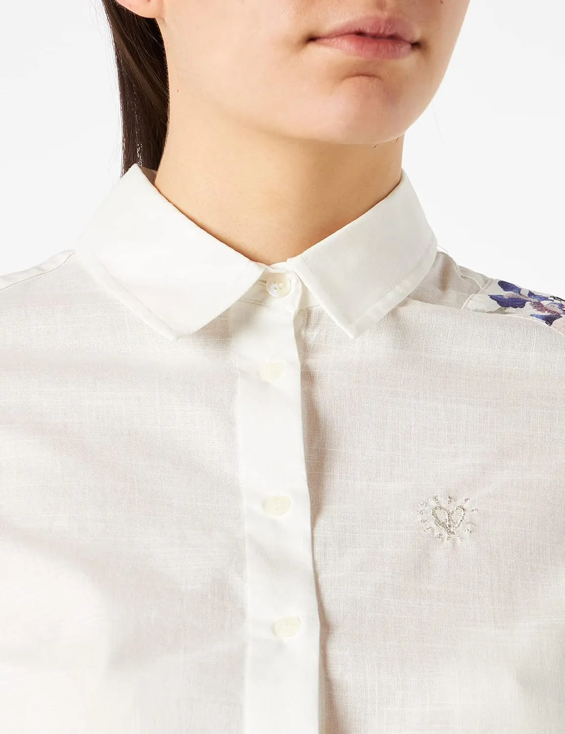 Desigual Damen Bluse „Kioto Heart“ - Weiß 22SWCW28 GR. M Desigual Damen Bluse „Kioto Heart“ - Weiß 22SWCW28 GR. M