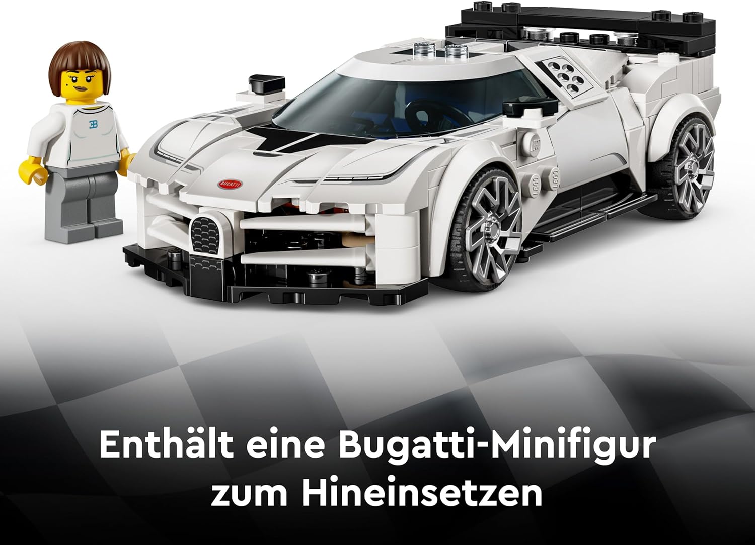 LEGO Speed Champions 76919 McLaren Formel-1-Rennwagen in Schwarz und Papaya-Orange mit Rennfahrer-Minifigur