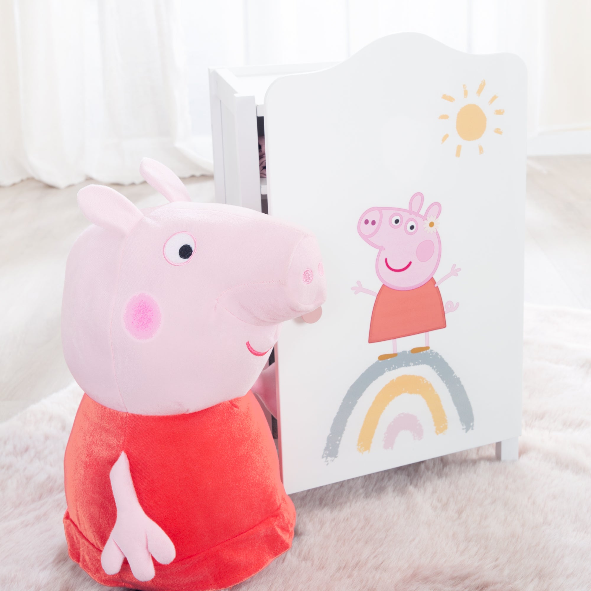 Roba 490030PP1 Puppenkleiderschrank Peppa Pig weiß – Puppenmöbel & Häuser - Bild 2 Roba 490030PP1 Puppenkleiderschrank Peppa Pig weiß – Puppenmöbel & Häuser - Produktbild 2