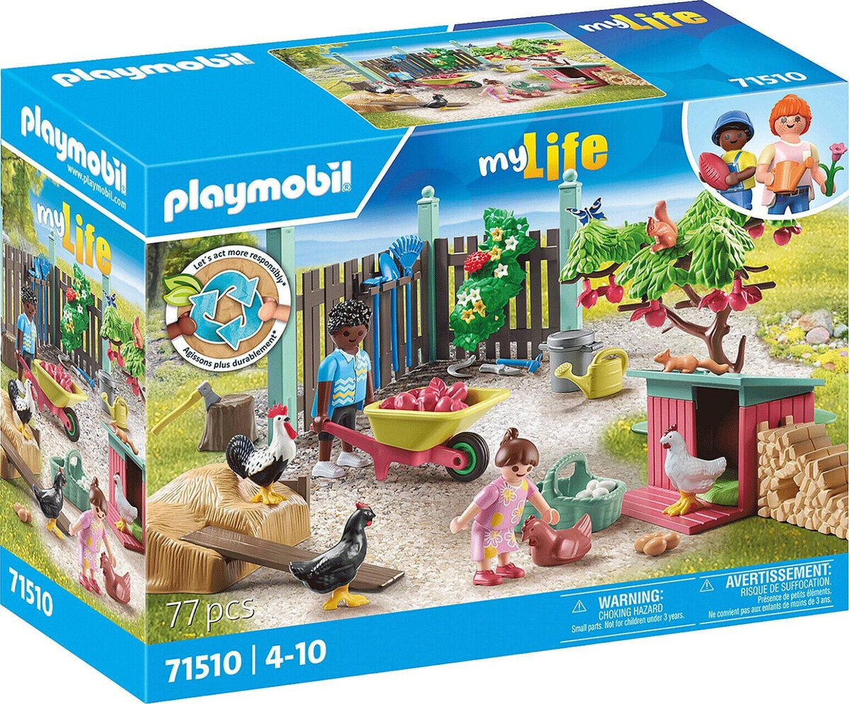 PLAYMOBIL 71510 Kleine Hühnerfarm Im Tiny House Garten PLAYMOBIL, 71510, Kleine, Hühnerfarm, Im, Tiny, House, Garten, Spielbereich, Hühnchen, Spielbereich, im, Freien, Draußen, Person