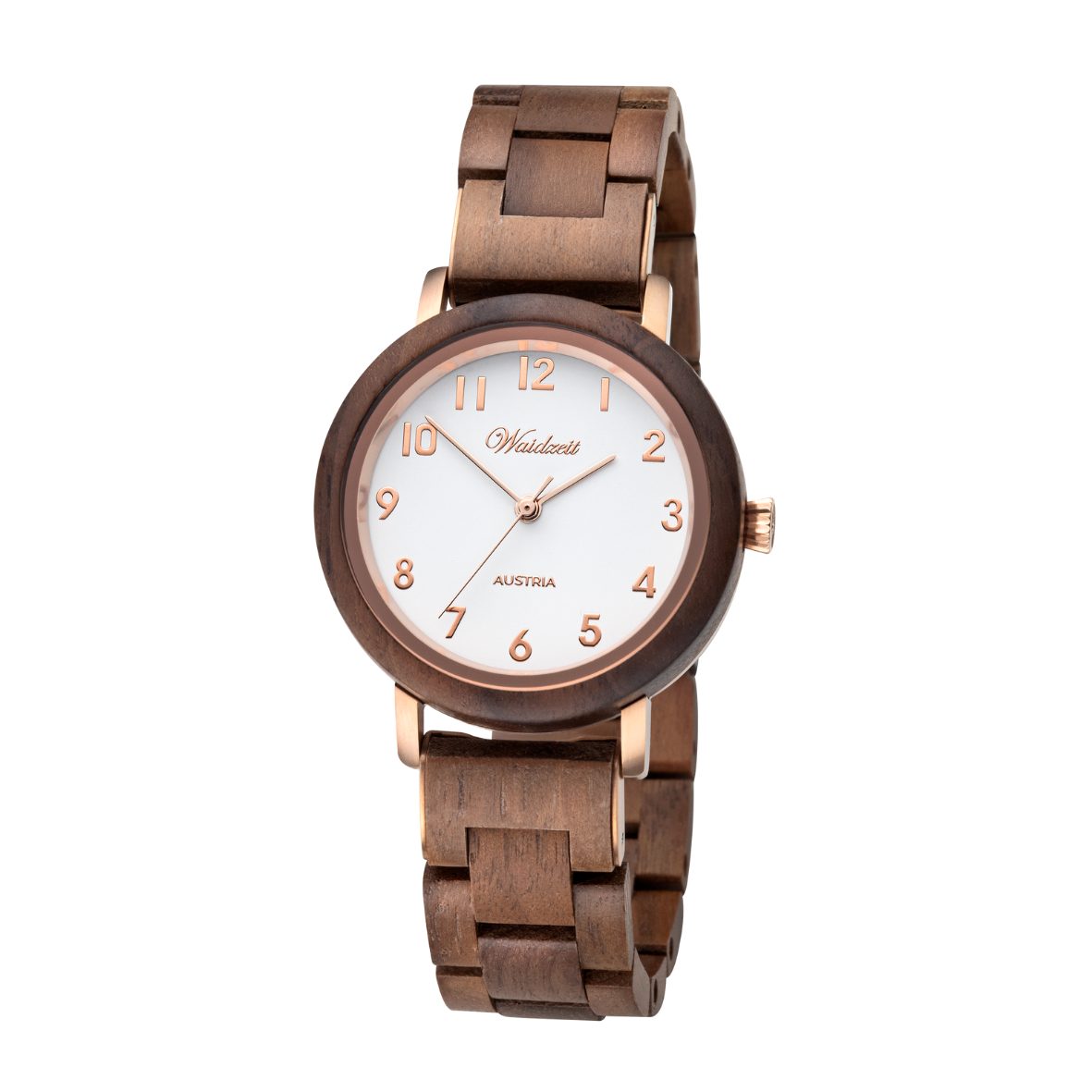 WAIDZEIT SA04W Damenuhr Sissy Classic mit Holzband