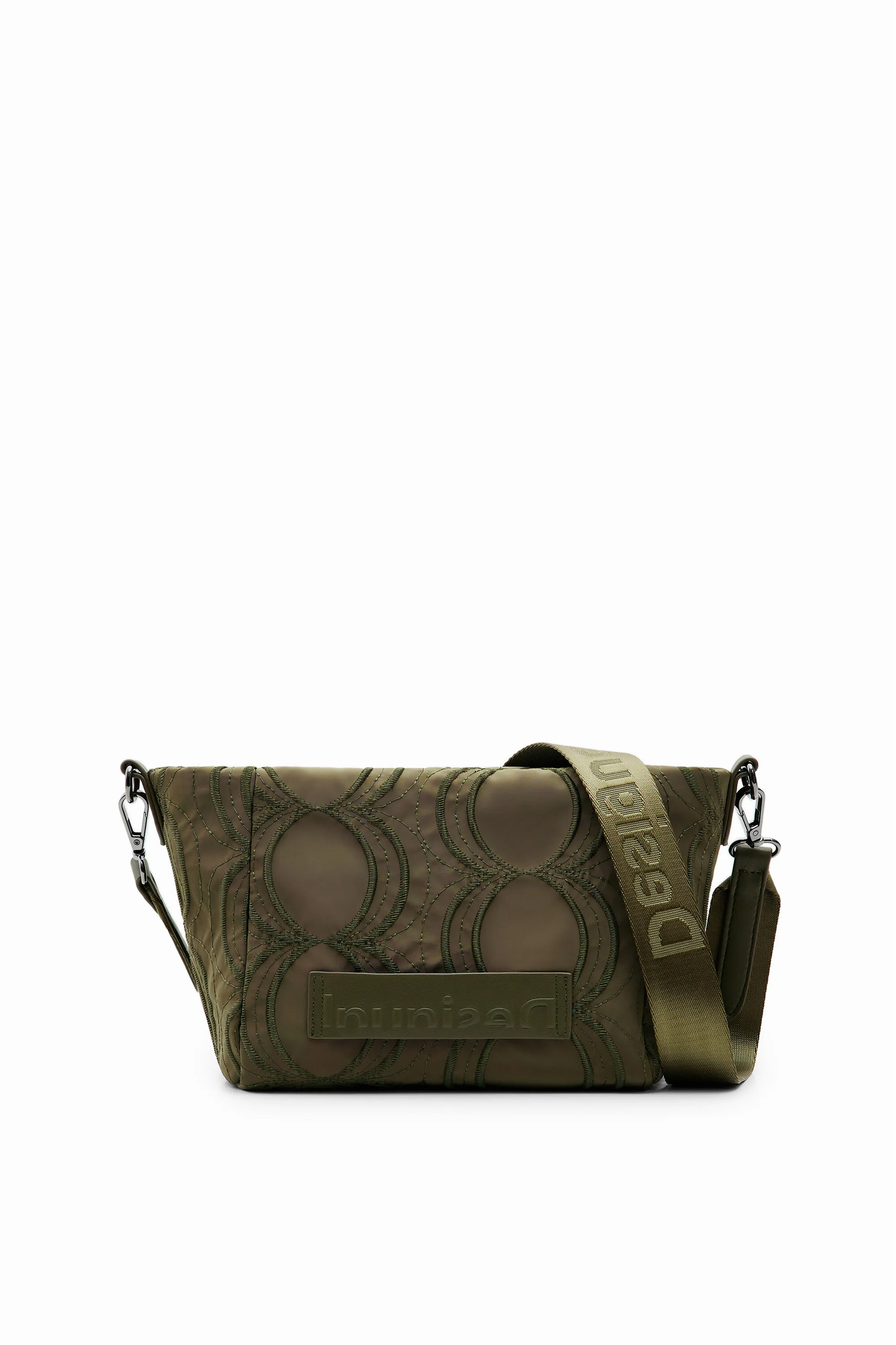 Desigual Damen Umhängetasche - Olivgrün mit Kreismuster 22WAXA75/4092 Desigual Damen Umhängetasche - Olivgrün mit Kreismuster 22WAXA75/4092