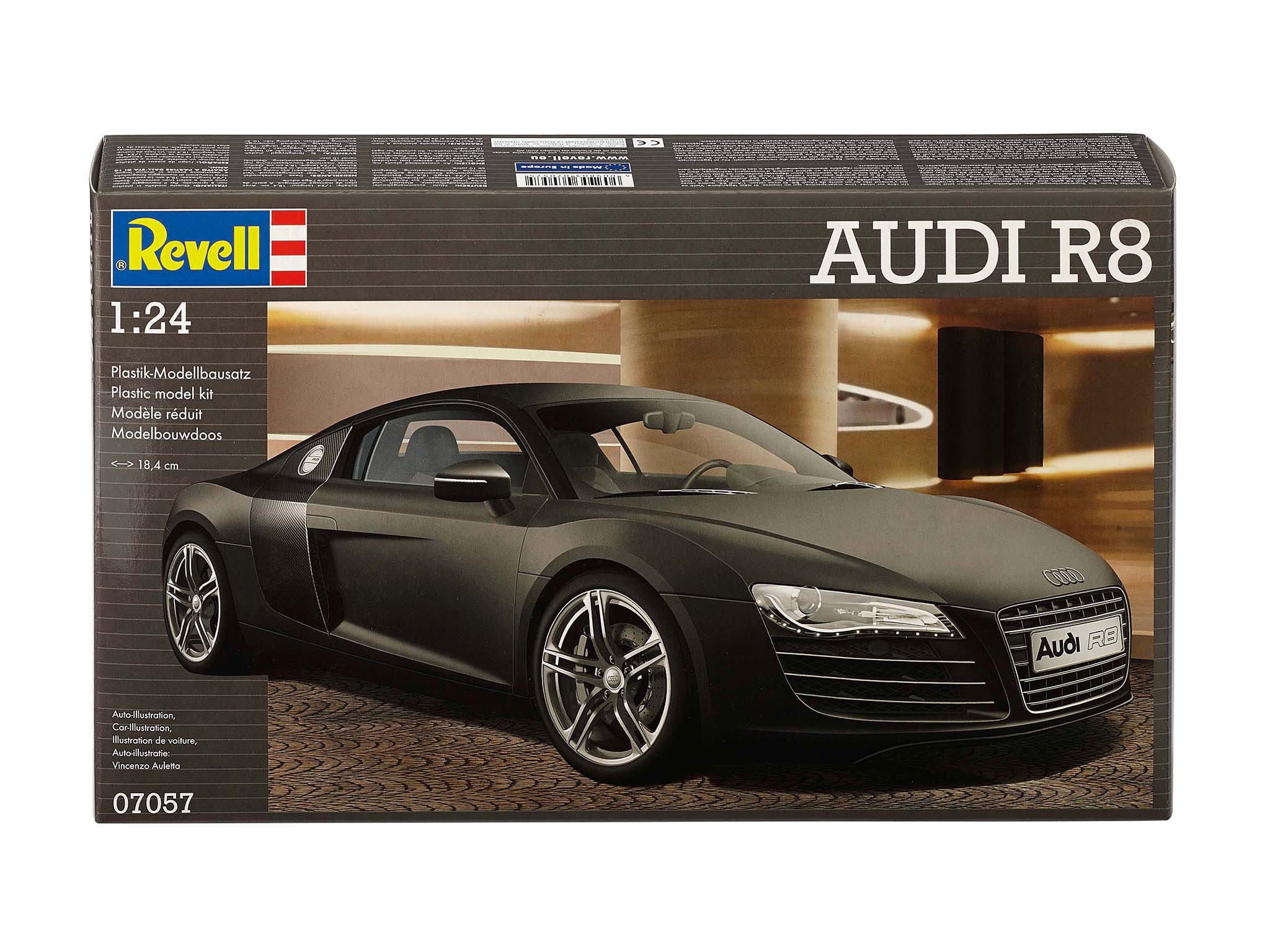 Revell 07057 Audi R8 Modellbausatz Coupé, Sportwagen, Sprach, Rad, Leichtmetallfelge
