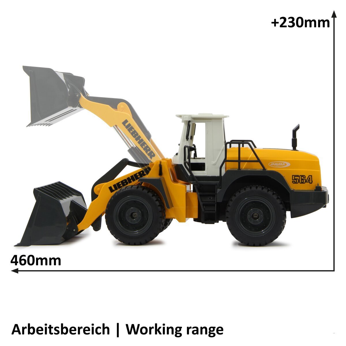 JAMARA Radlader Liebherr 564 1:20 2,4GHz ab 6 Jahren