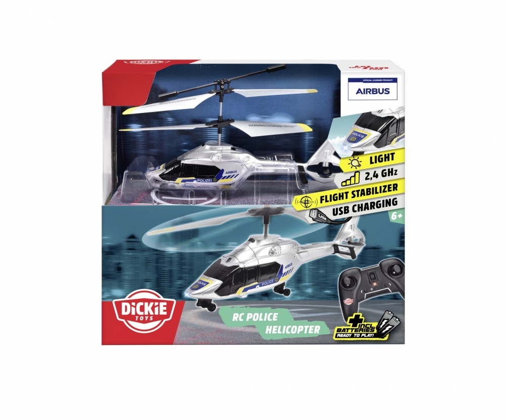 Dickie Toys RC Police Helicopter. RTR Flugzeug, Hubschrauber, Transport, Fahrzeug