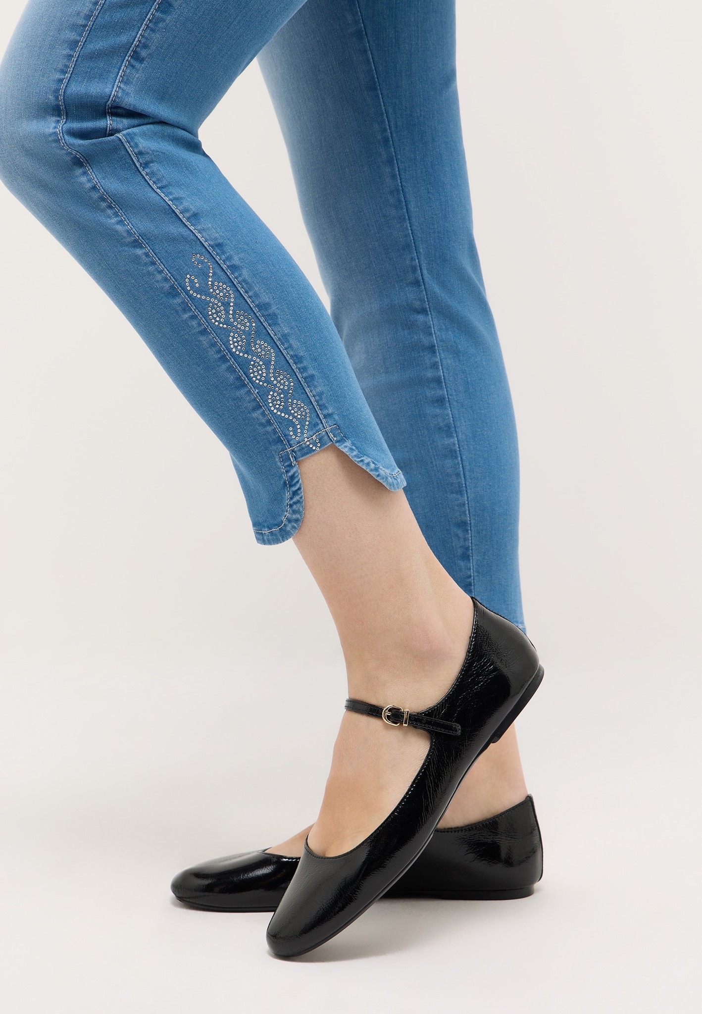 ANGELS 332682207 Damen Jeans Ornella Sp 7/8 Slim Fit - Hellblau