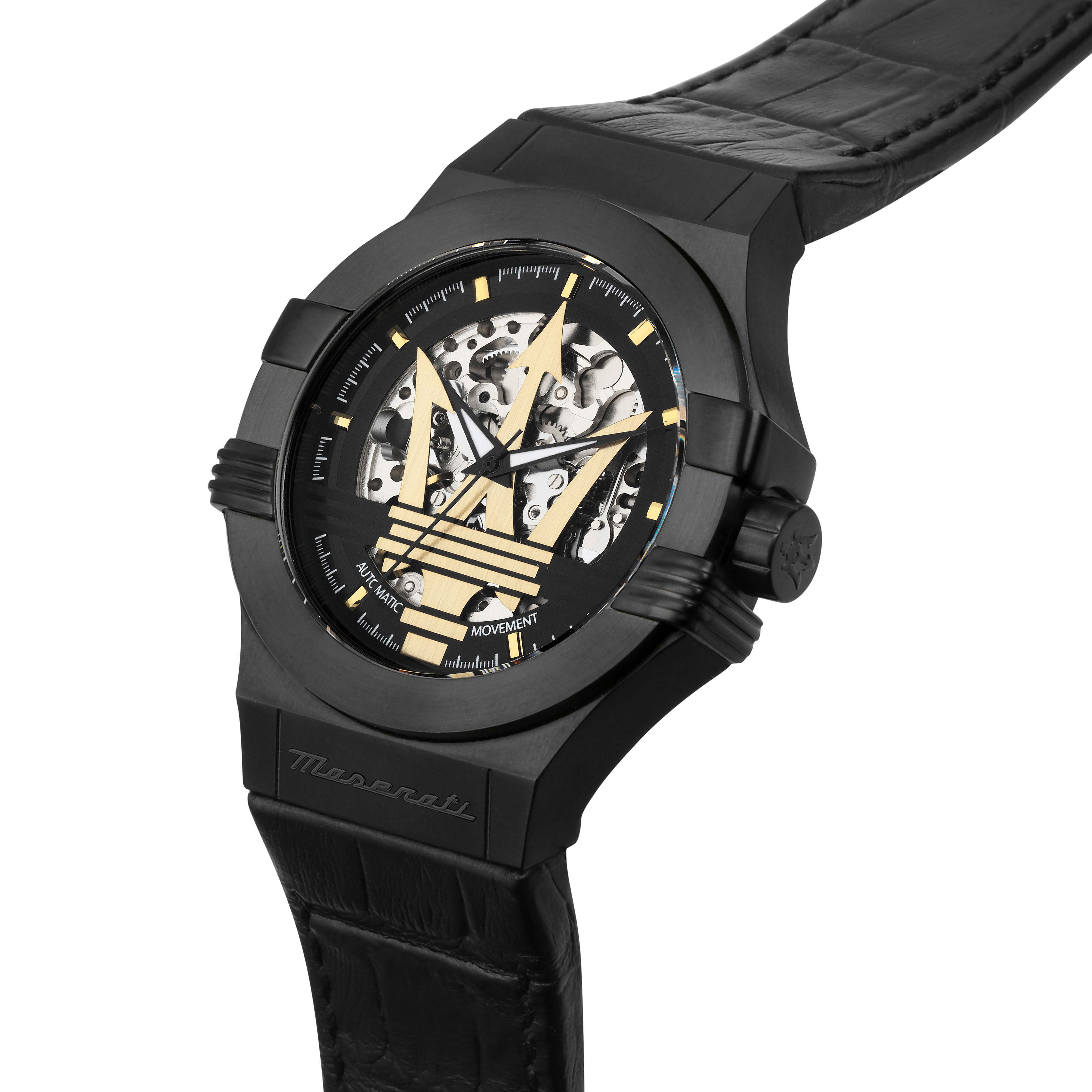 Maserati Potenza Herrenuhr Automatik 42mm Schwarz Maserati Potenza Herrenuhr Automatik 42mm Schwarz