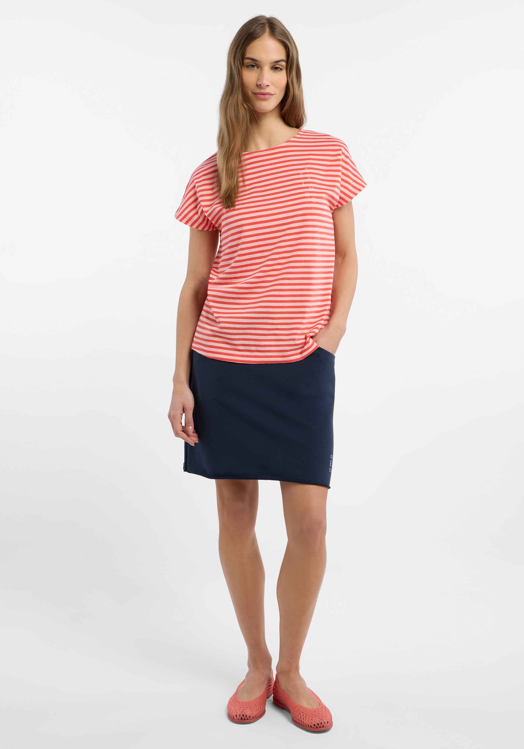 Elbsand Selma T-Shirt in Rot, Produktfoto 3.