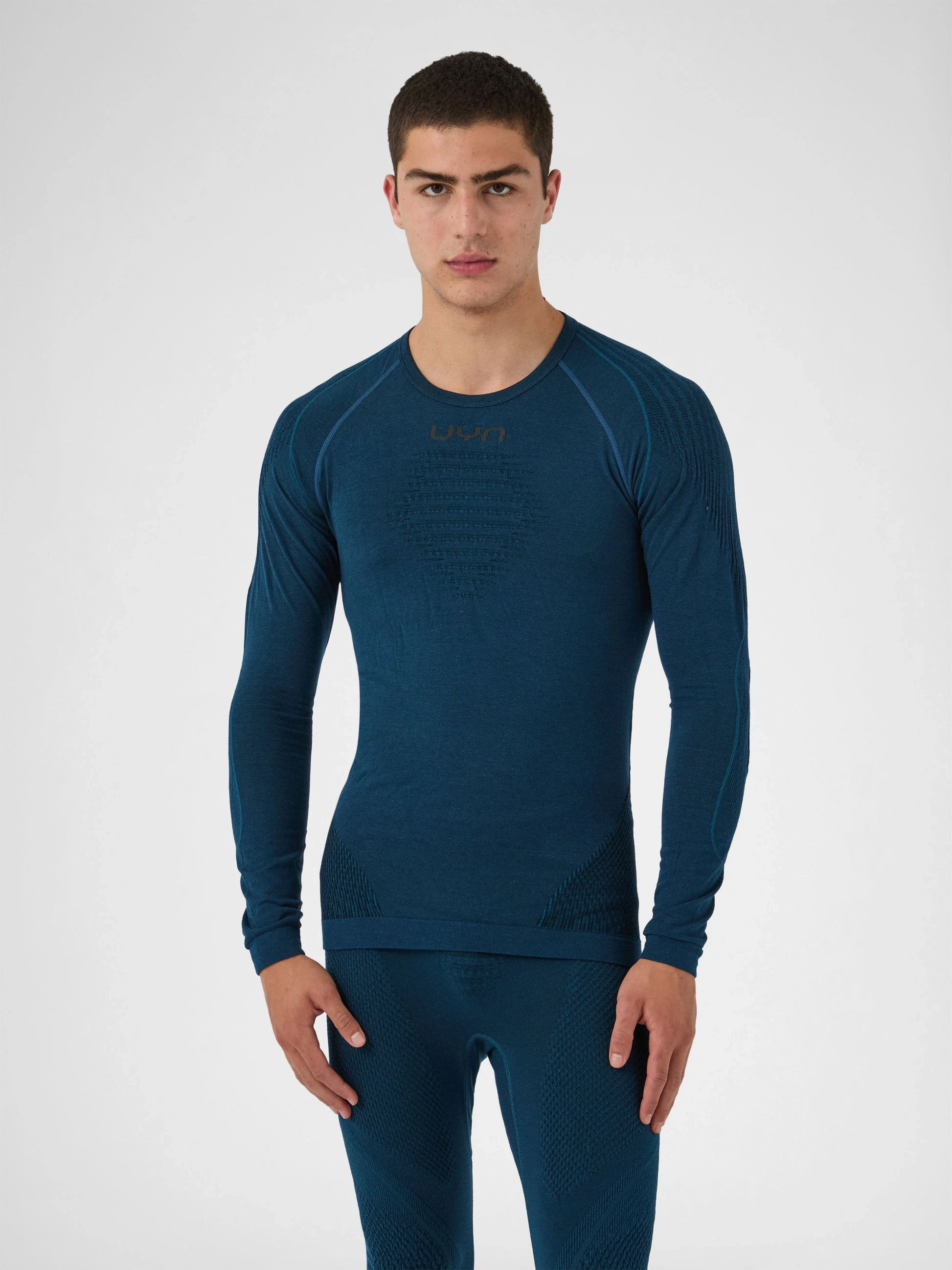 UYN Herren Evolutyon Biotech Underwear Shirt Long Sleeve U100414K662 - Blau Poseidon GR. L/XL