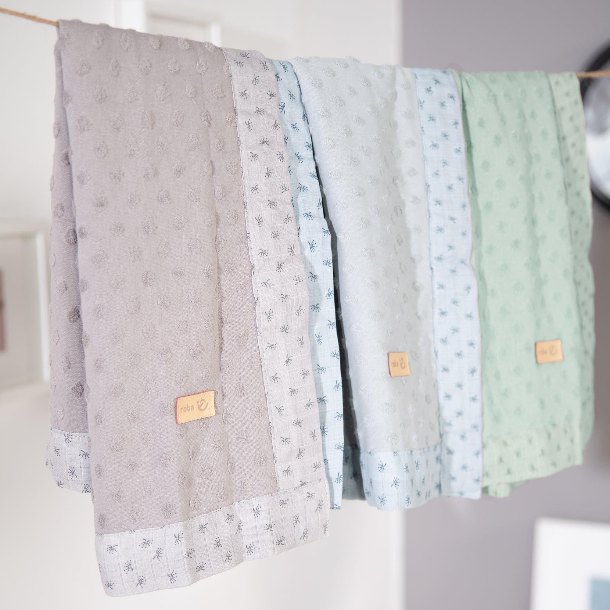 Roba 306111G240 Babydecke Lil Planet frosty green – Heim Textilien - Produktbild 2