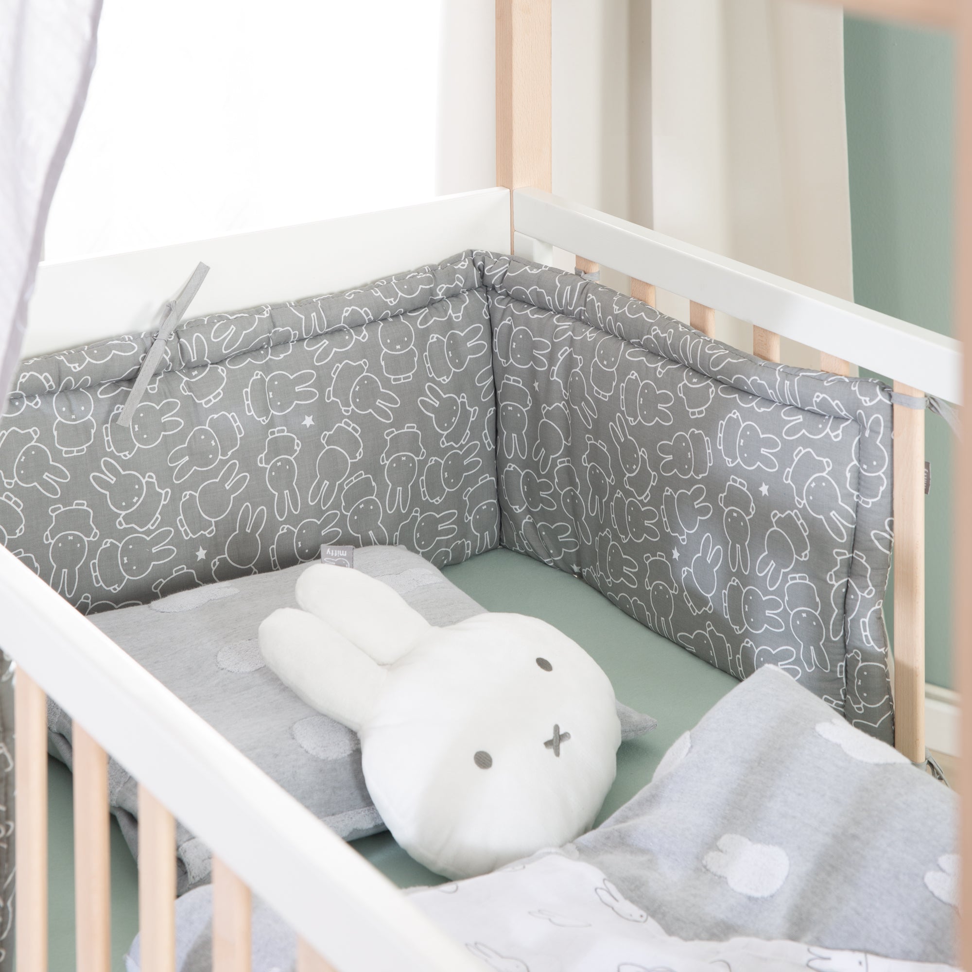 Roba 0292V210 Nestchen gewebt Miffy grau – Bettenzubehör - Bild 3 Roba 0292V210 Nestchen gewebt Miffy grau – Bettenzubehör - Produktbild 3