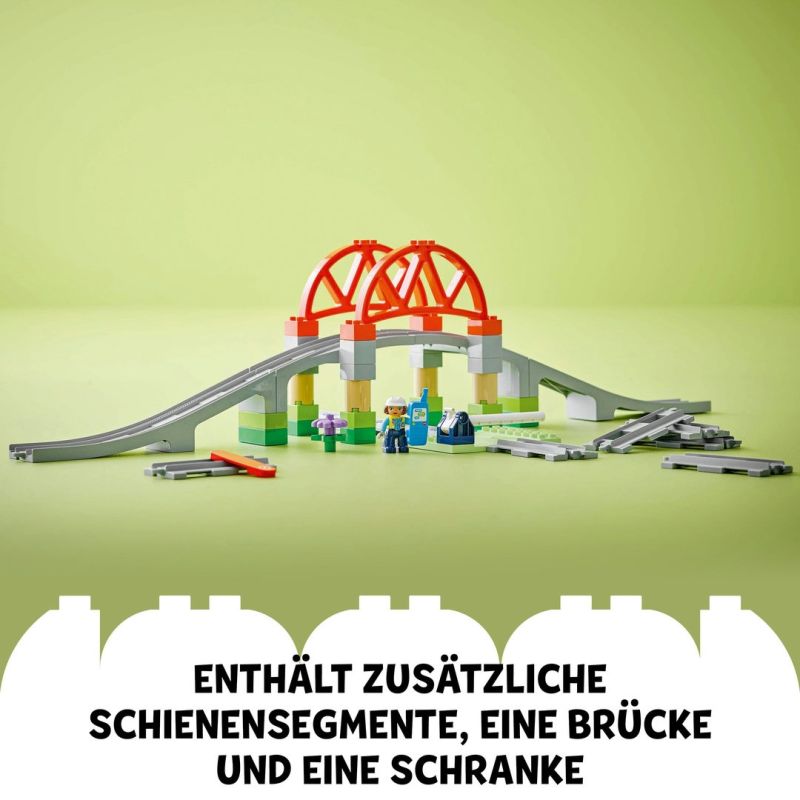 LEGO® DUPLO® Eisenbahnbrücke und Schienen - Erweiterungsset 10426