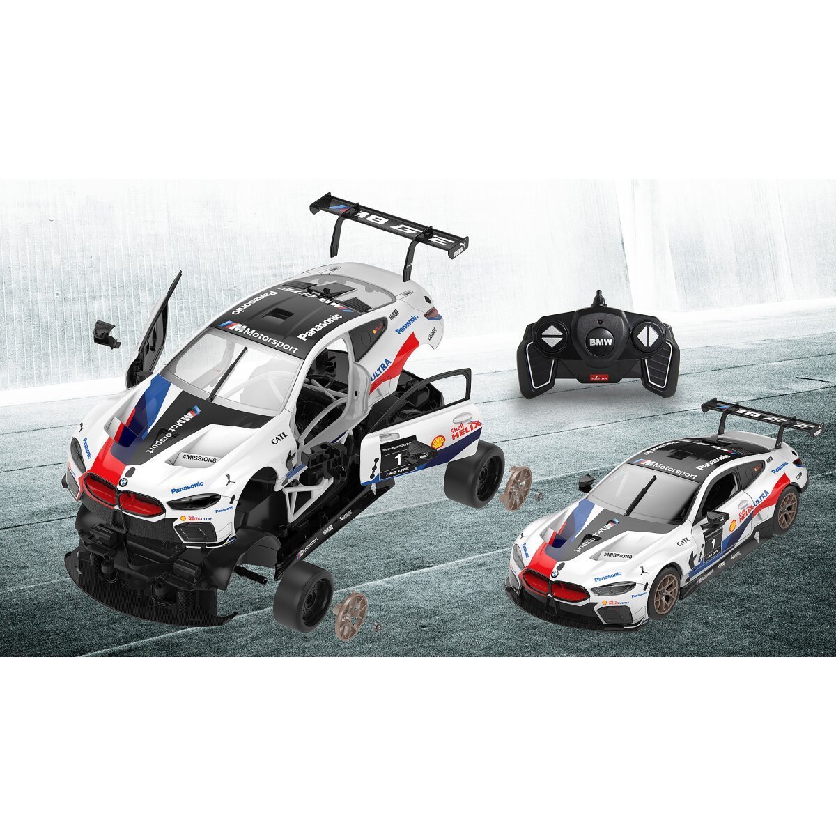 JAMARA BMW M8 GTE 1:18 weiß 2,4GHz Bausatz ab 8 Jahren JAMARA BMW M8 GTE 1:18 weiß 2,4GHz Bausatz ab 8 Jahren