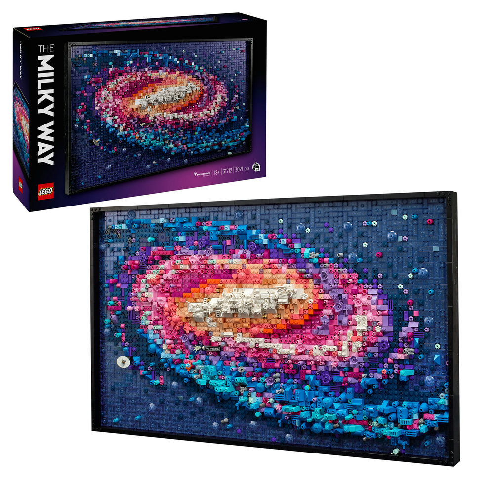 LEGO® Art Die Milchstraßen-Galaxie 31212 Kunst, Dekoration für Zuhause, Kachel, Zubehör