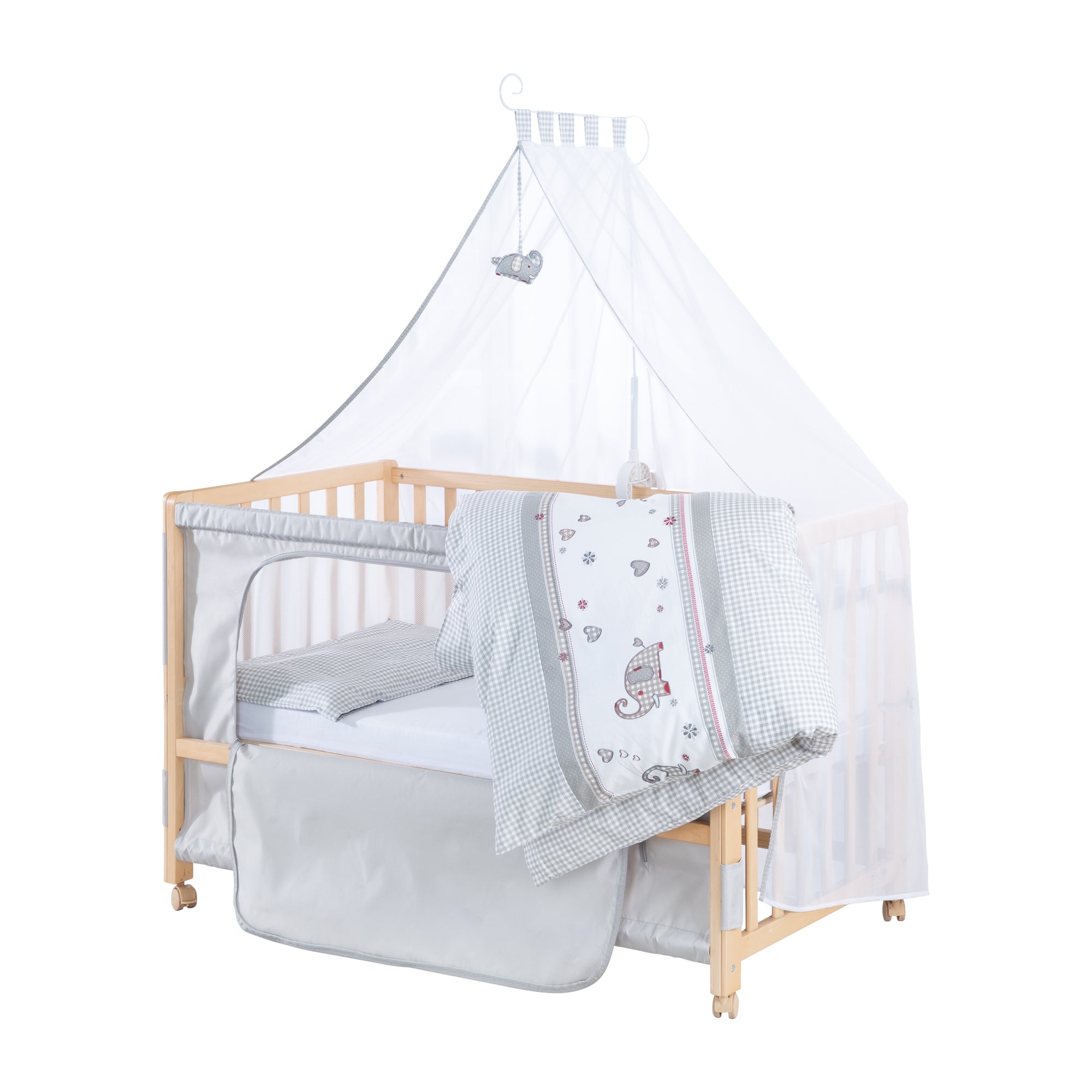 Roba 162003NLV145M Room Bed, 60x120 cm Jumbo twins grau natur lackiert - Bild 5 Roba 162003NLV145M Room Bed, 60x120 cm Jumbo twins grau natur lackiert - Produktbild 5