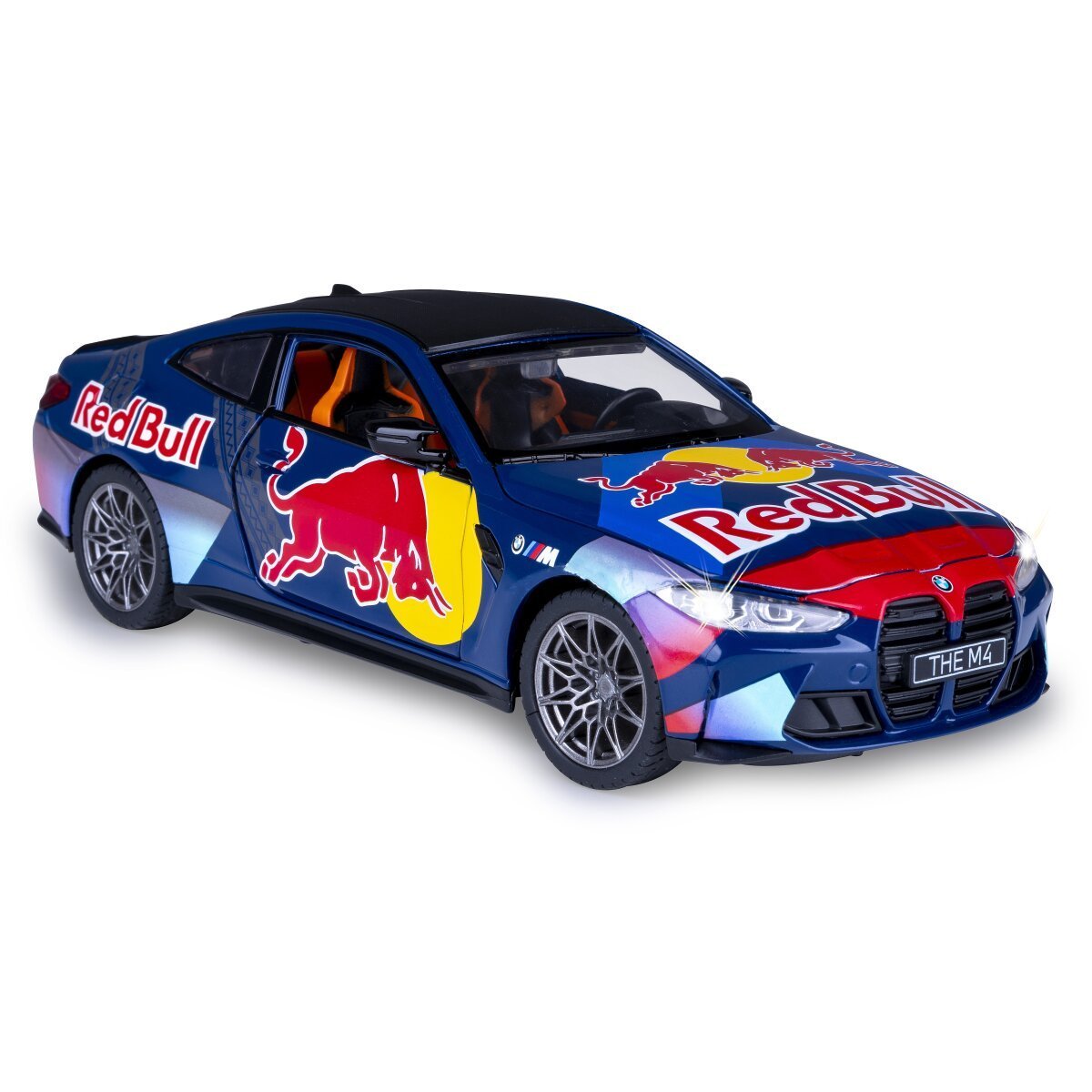 JAMARA BMW M4 Diecast 1:23 blau inkl. Knopfzellen ab 3 Jahren