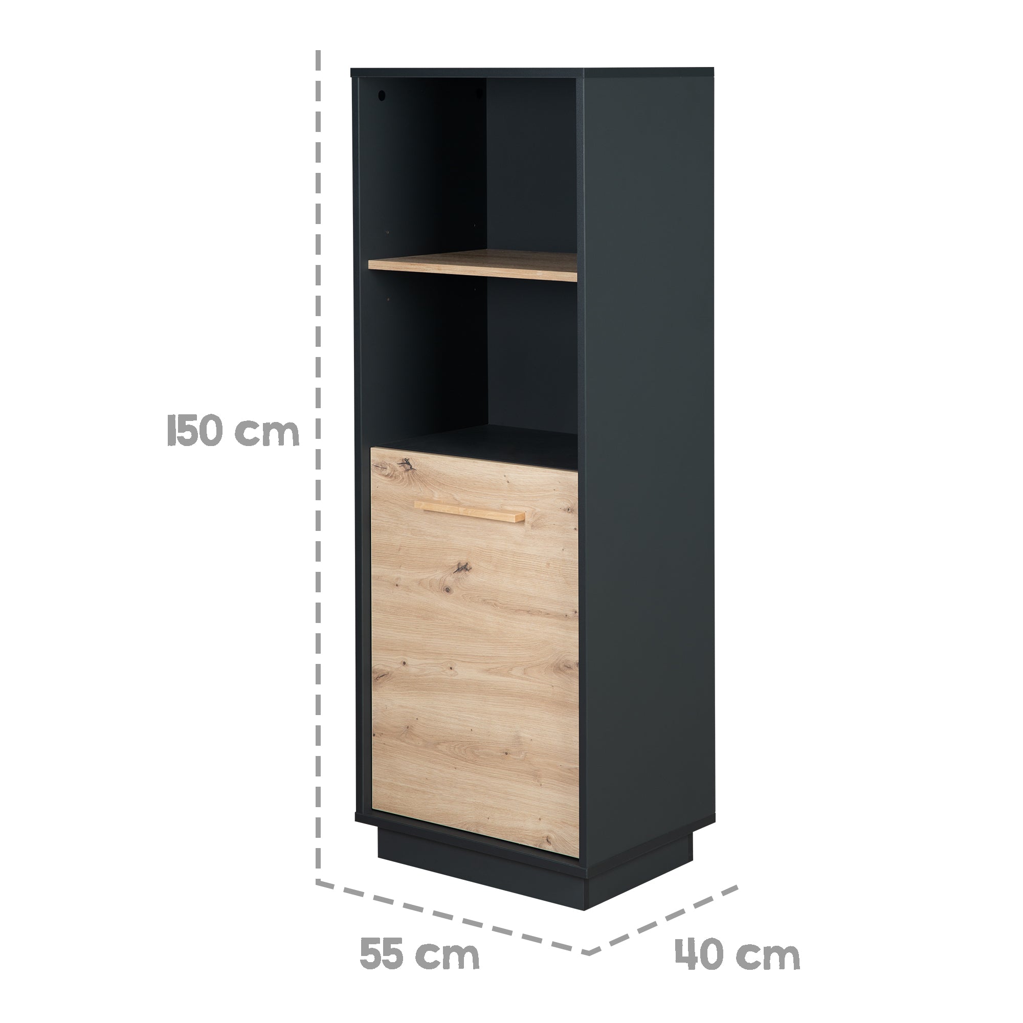 Roba 1311849 Standregal Lenn anthrazit - Bild 3 Roba 1311849 Standregal Lenn anthrazit - Produktbild 3