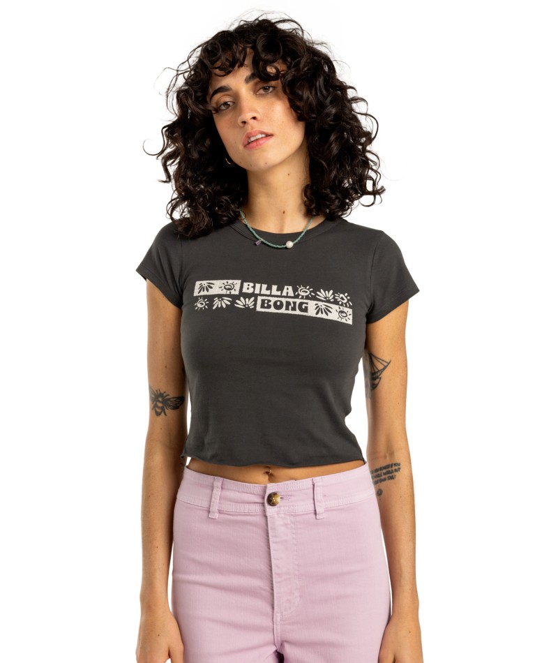 Billabong Paradise Way T-Shirt für Damen T-shirt, Person, Hemd, Kurze, Hosen, Halskette