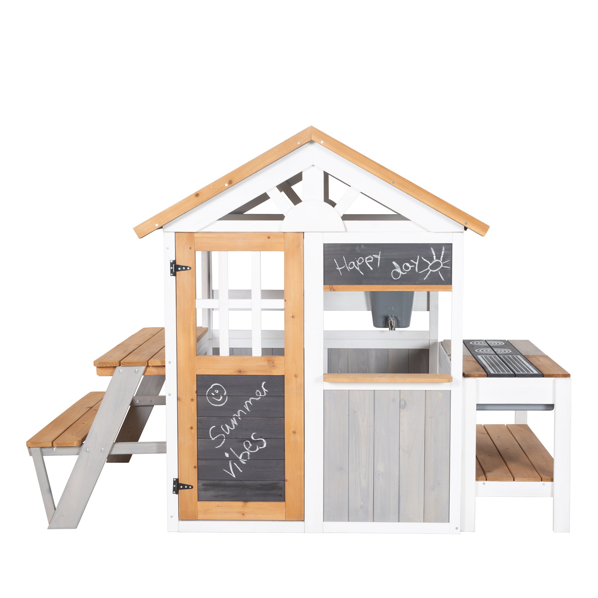 Roba 456066 Spielhaus mit Tischset & BBQ-Küche – Outdoor + - Bild 5 Roba 456066 Spielhaus mit Tischset & BBQ-Küche – Outdoor + - Produktbild 5
